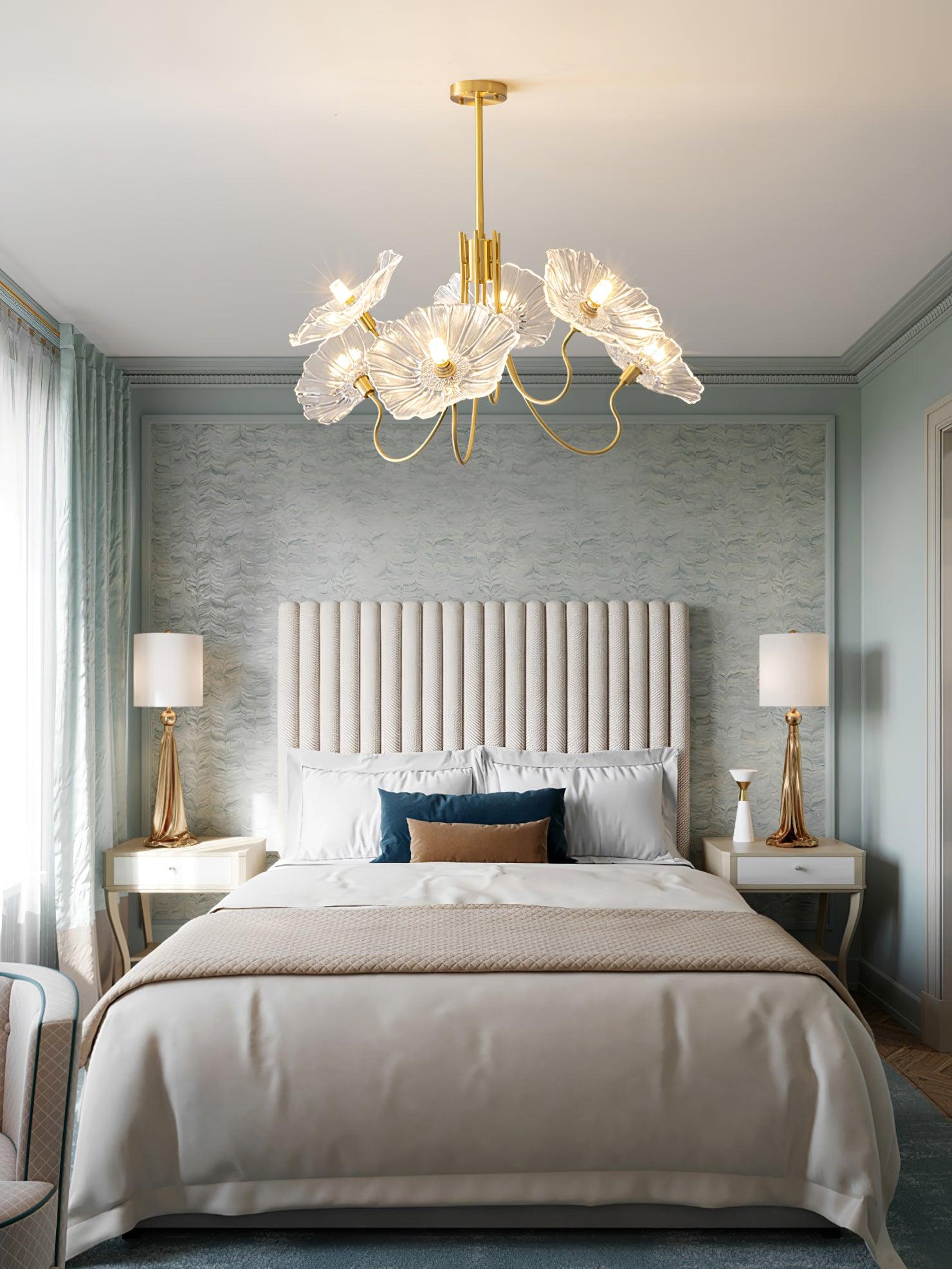 Lotus Leaf Glass Chandelier - Letslighting