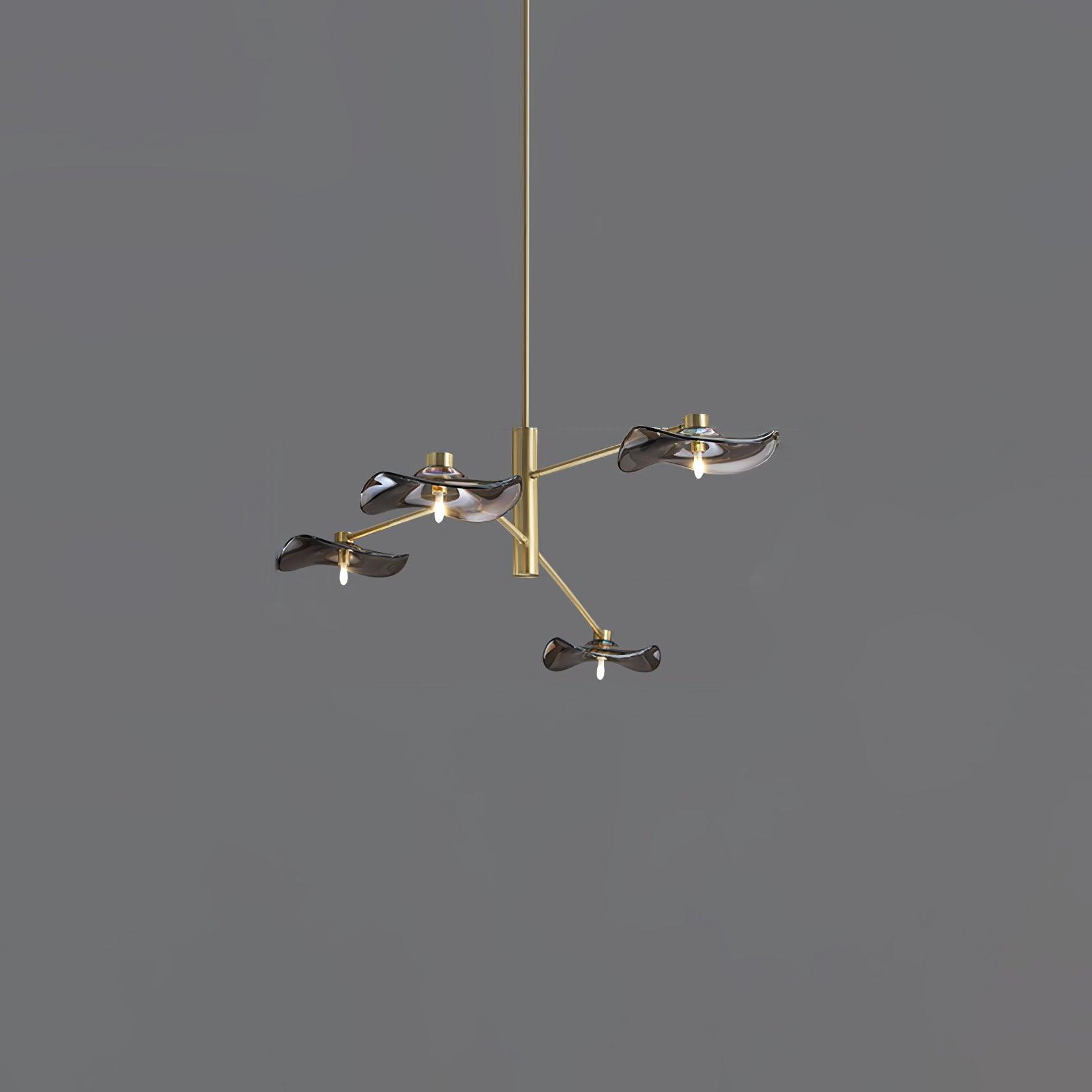 Lotus Leaves Glass Chandelier - Letslighting