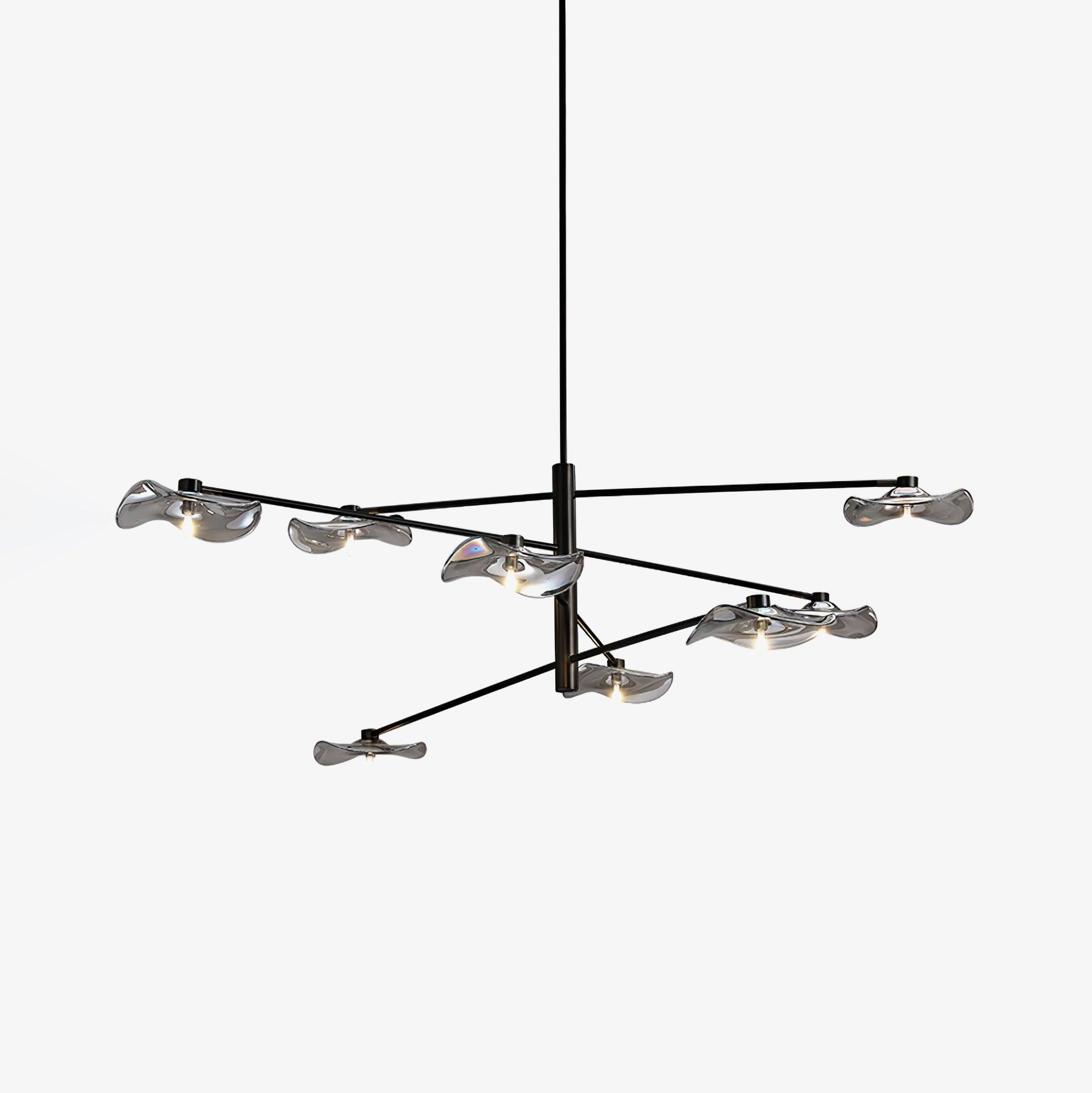 Lotus Leaves Glass Chandelier - Letslighting