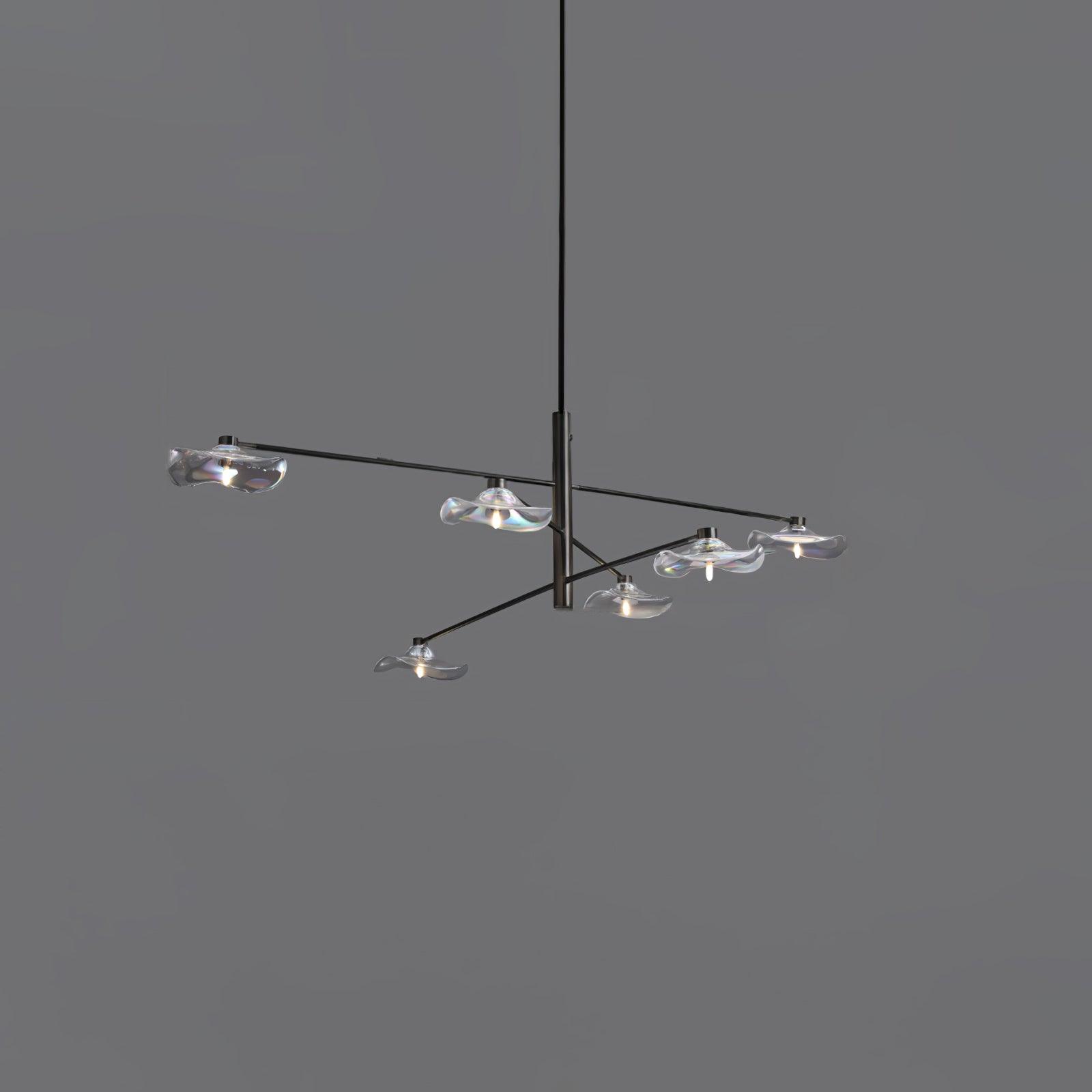 Lotus Leaves Glass Chandelier - Letslighting