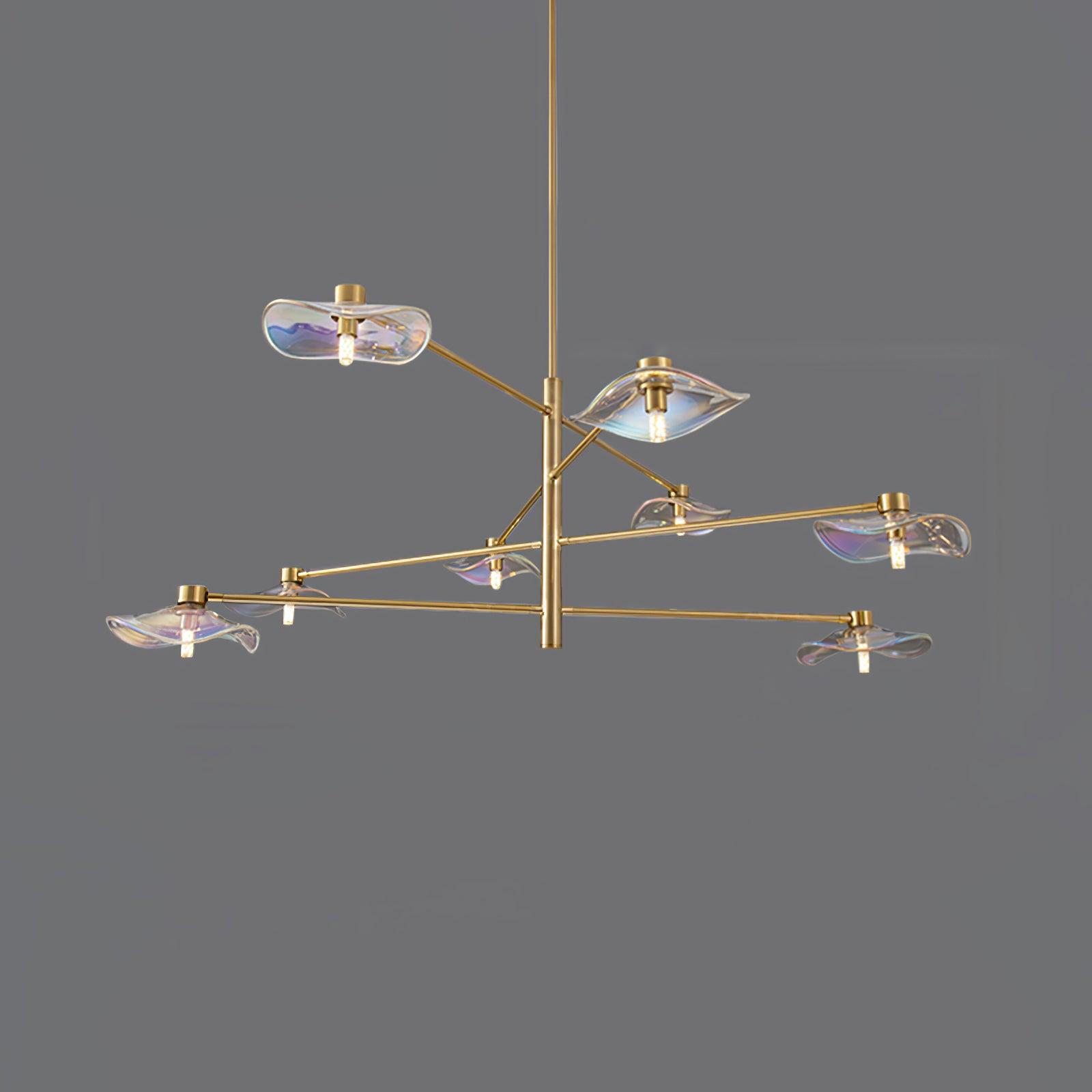 Lotus Leaves Glass Chandelier - Letslighting