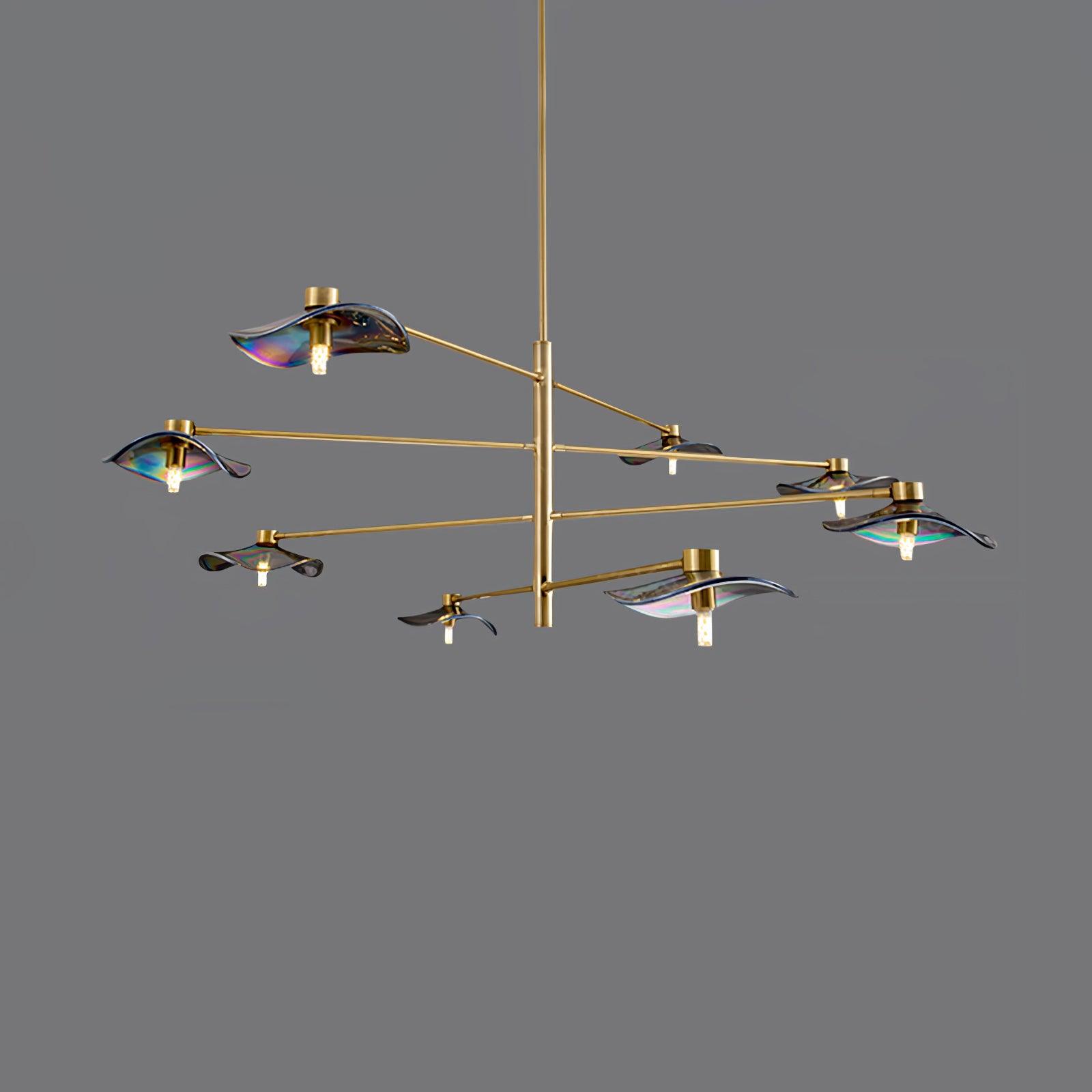 Lotus Leaves Glass Chandelier - Letslighting