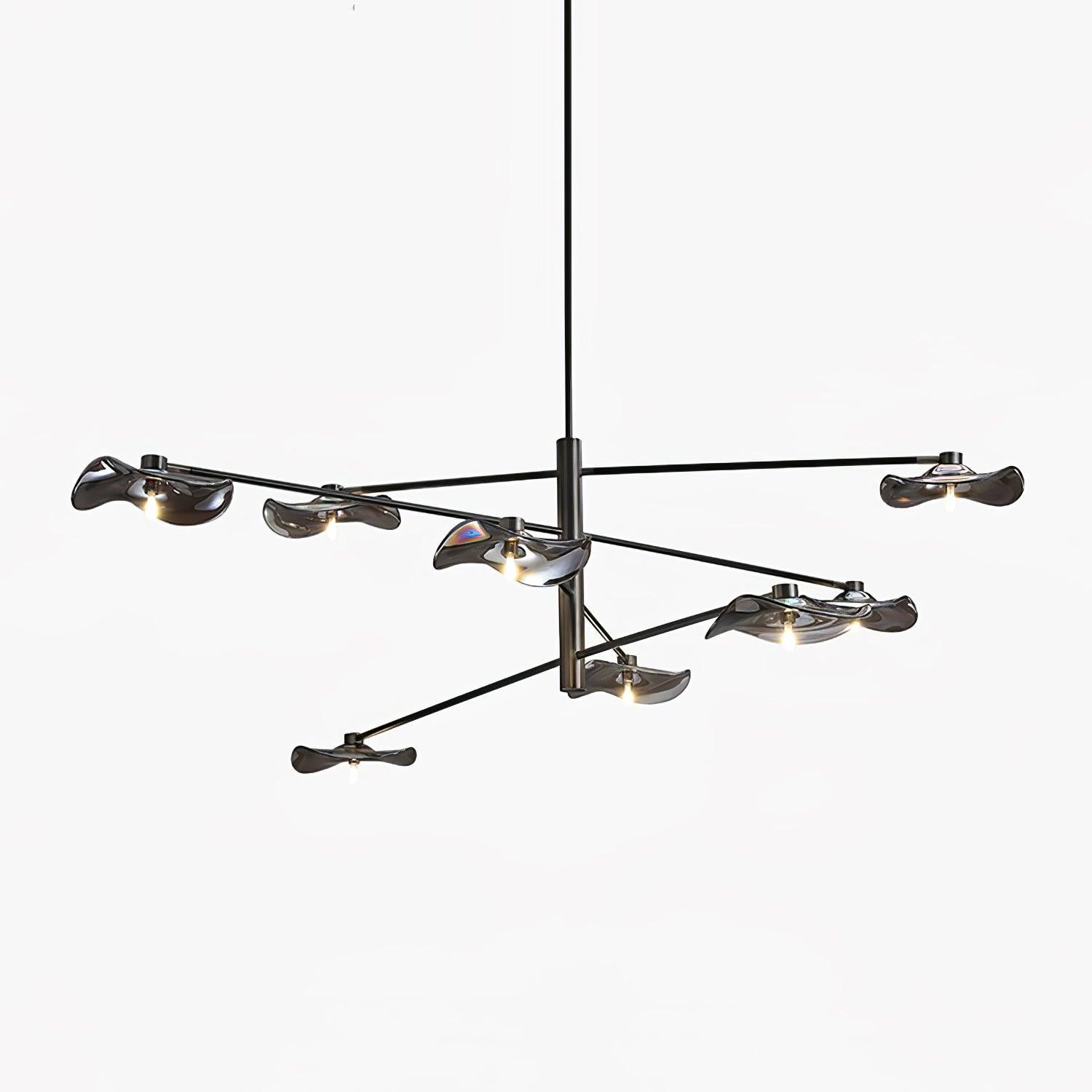 Lotus Leaves Glass Chandelier - Letslighting