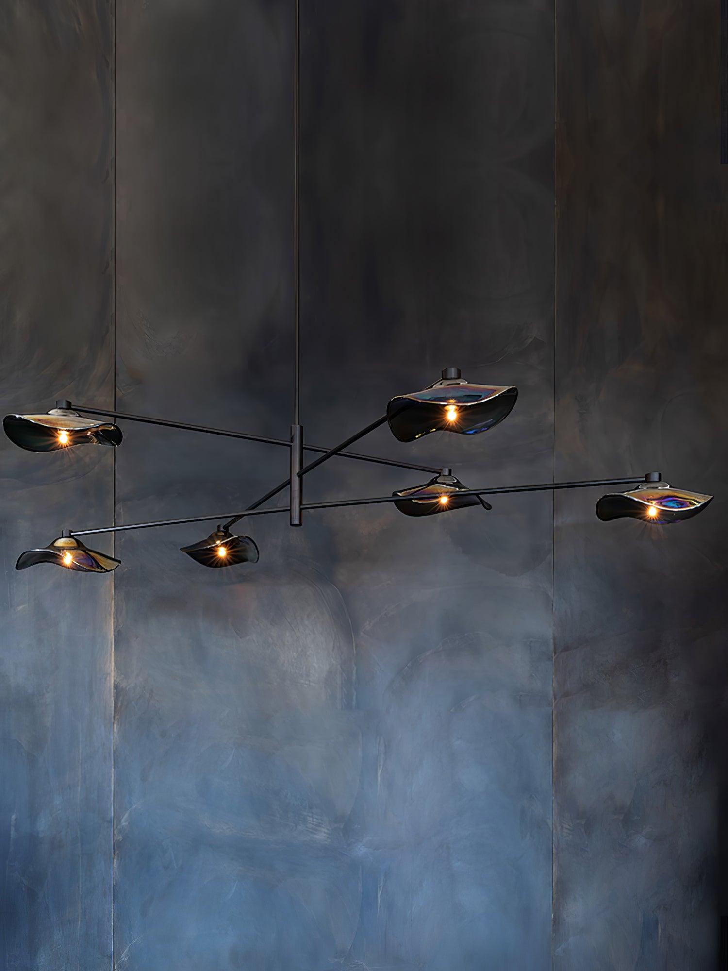 Lotus Leaves Glass Chandelier - Letslighting