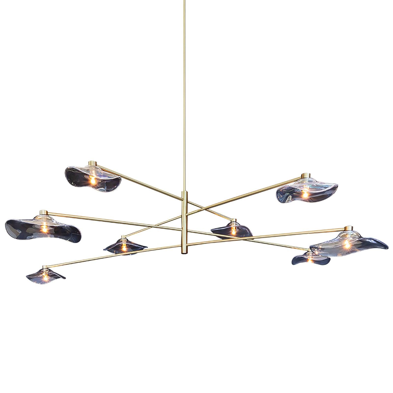 Lotus Leaves Glass Chandelier - Letslighting