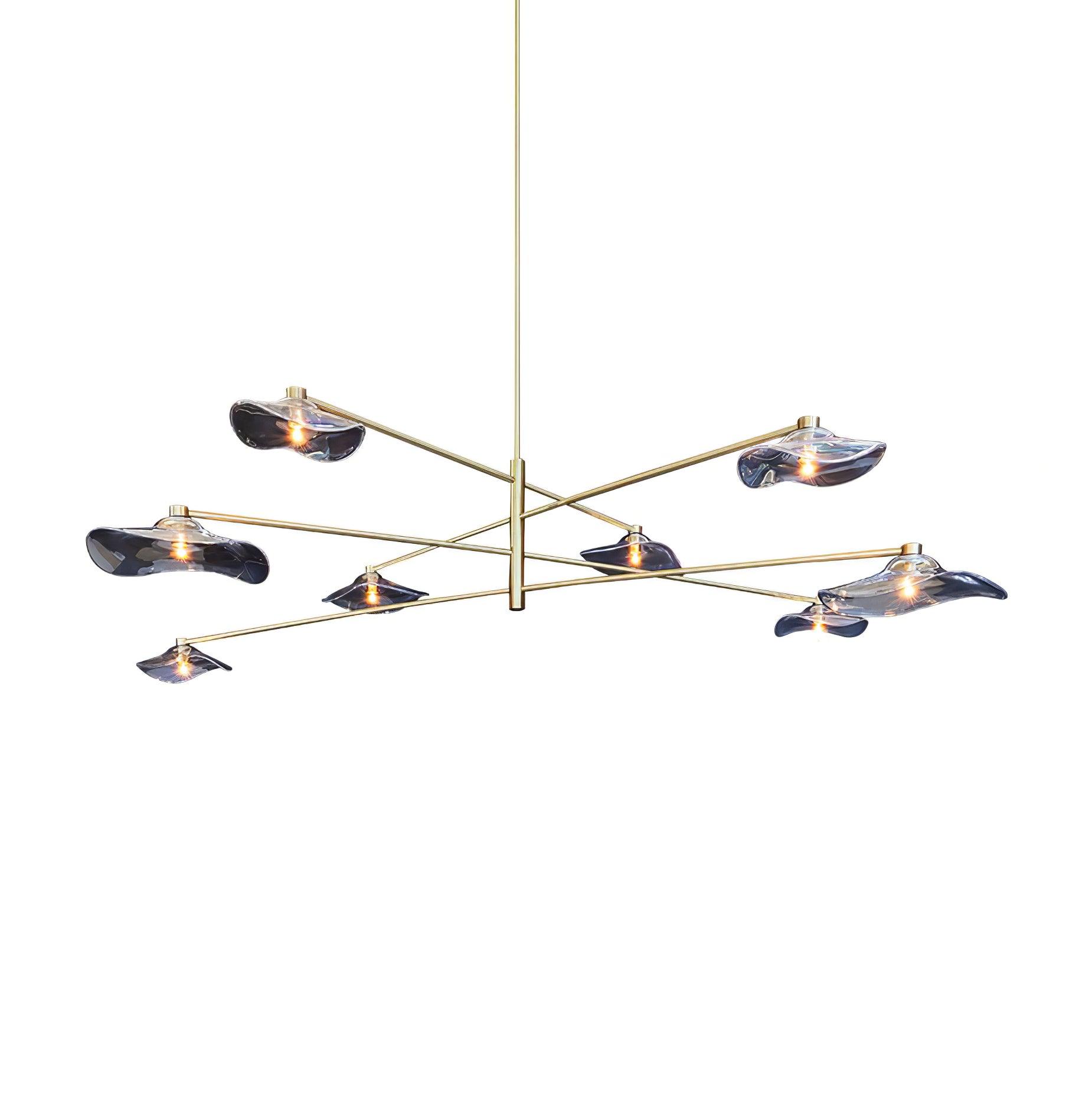 Lotus Leaves Glass Chandelier - Letslighting