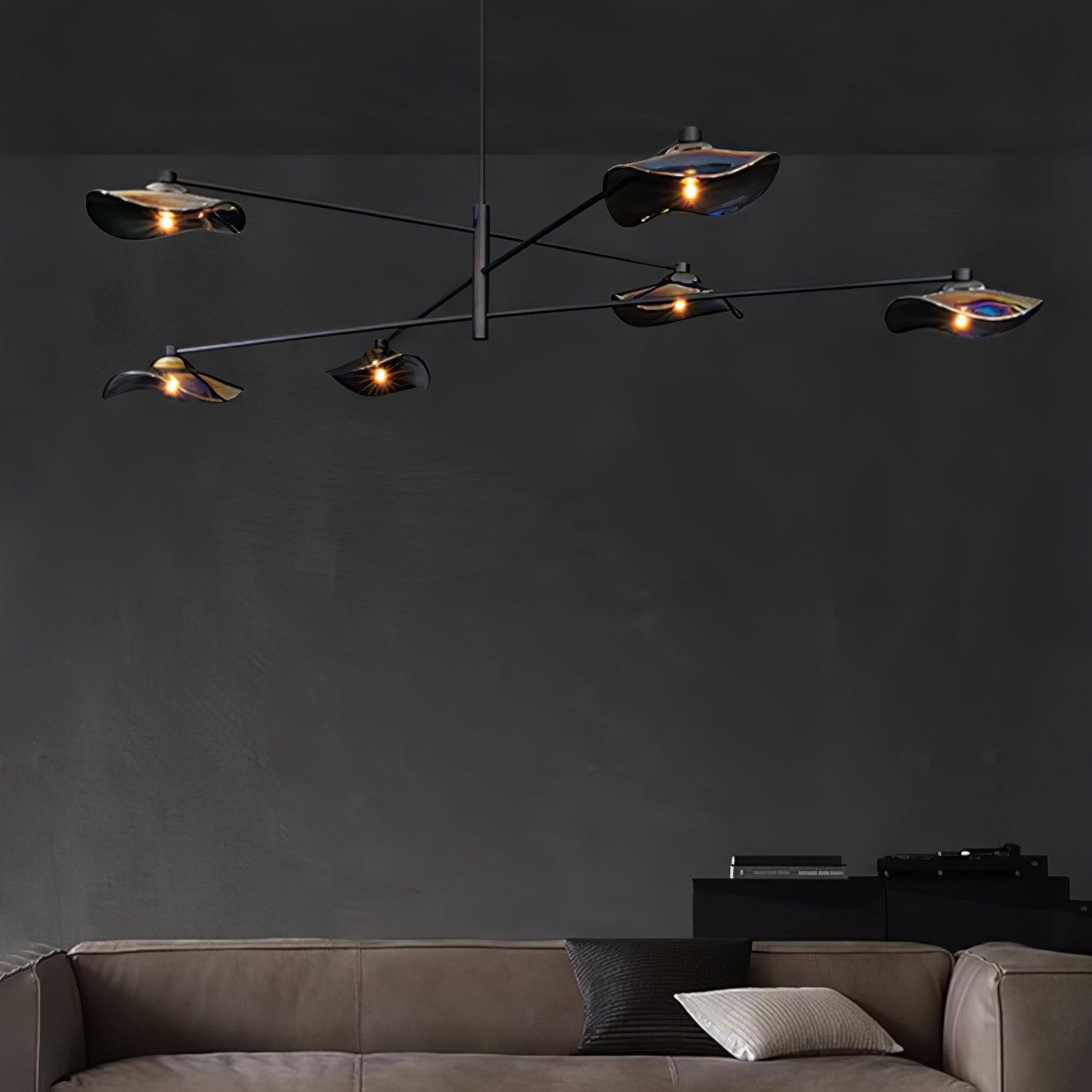 Lotus Leaves Glass Chandelier - Letslighting