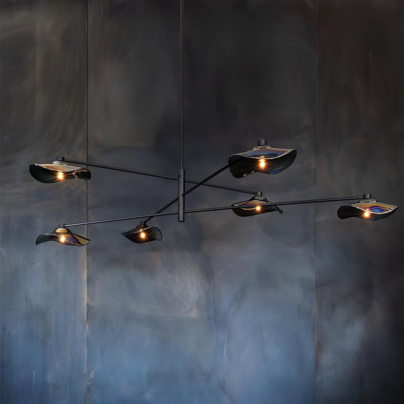 Lotus Leaves Glass Chandelier - Letslighting