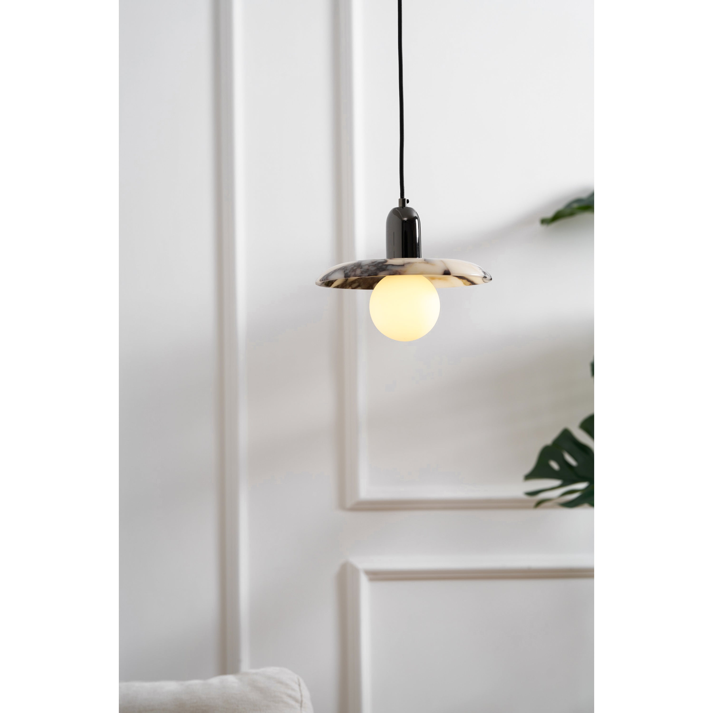 Ulcaran Modern Minimalist Marble Metal Pendant Lamp - Lamp Copper