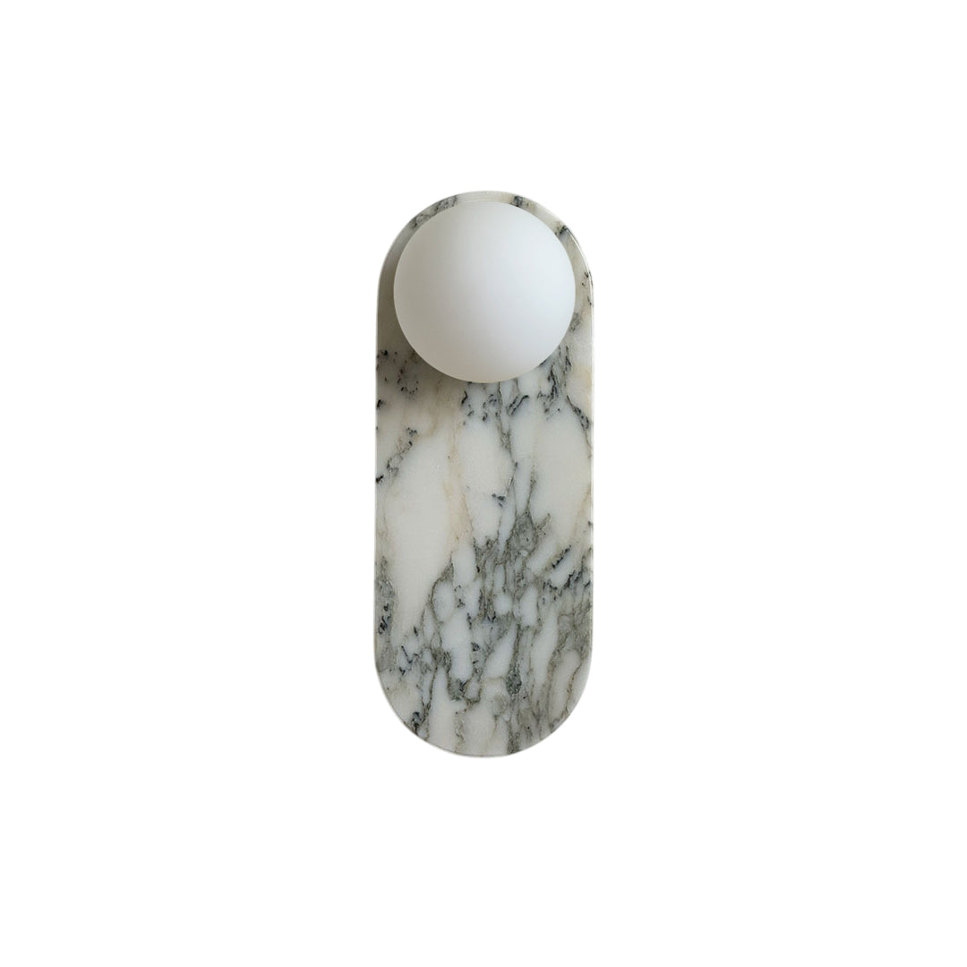 Comarion Premium Nordic Art White Marble Jade Sconce Wall Lamp - Lamp Copper