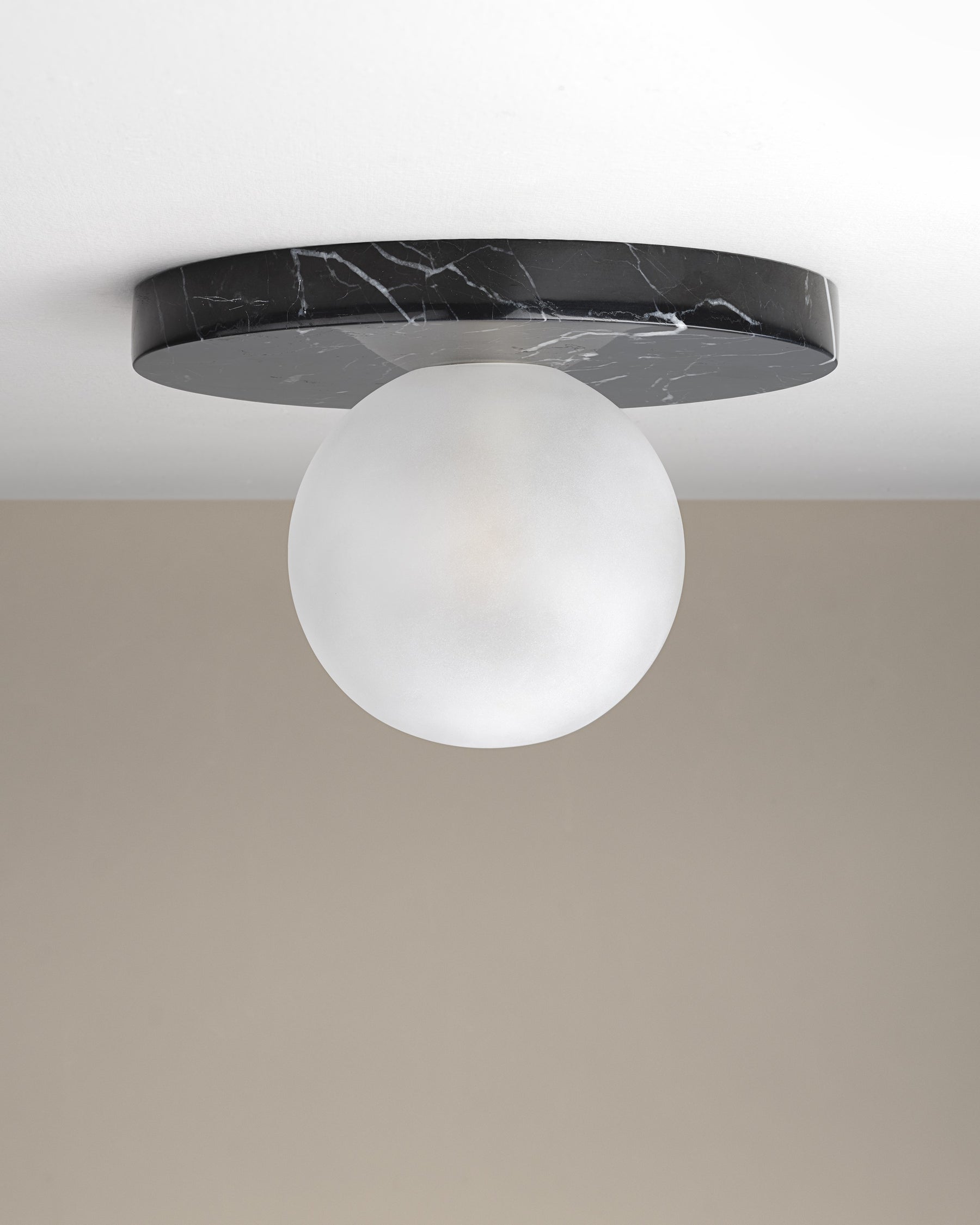 Arthaen Modern Minimalist Marble Travertine Flushmount Sconce Wall Lamp - Lamp Copper