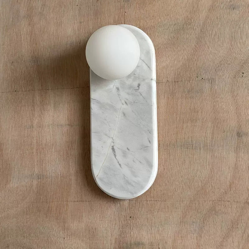 Syraeia Modern Minimalist Marble Jade Wall Lamp - Lamp Copper