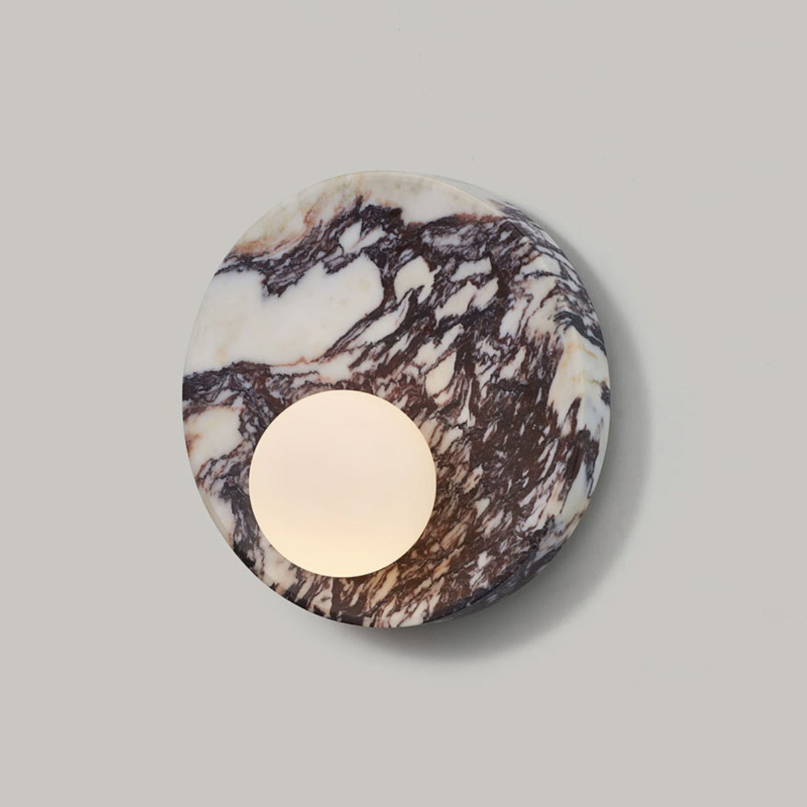 Uphae Premium Nordic Round Marble Glass Wall Lamp - Lamp Copper
