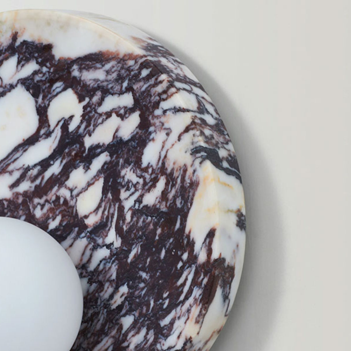 Uphae Premium Nordic Round Marble Glass Wall Lamp - Lamp Copper