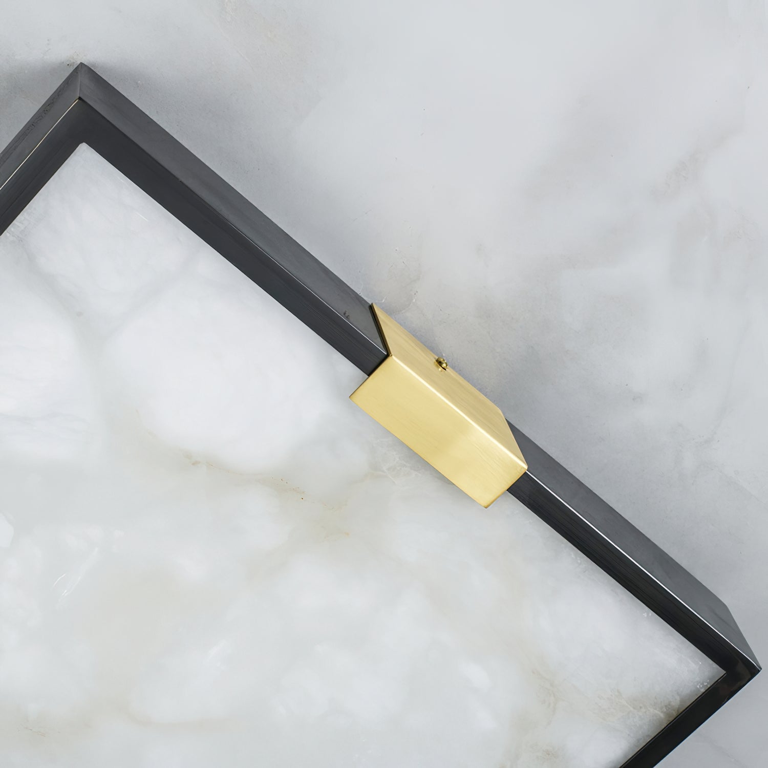 Uphaara Modern Minimalist Alabaster Ceiling Light - Lamp Copper