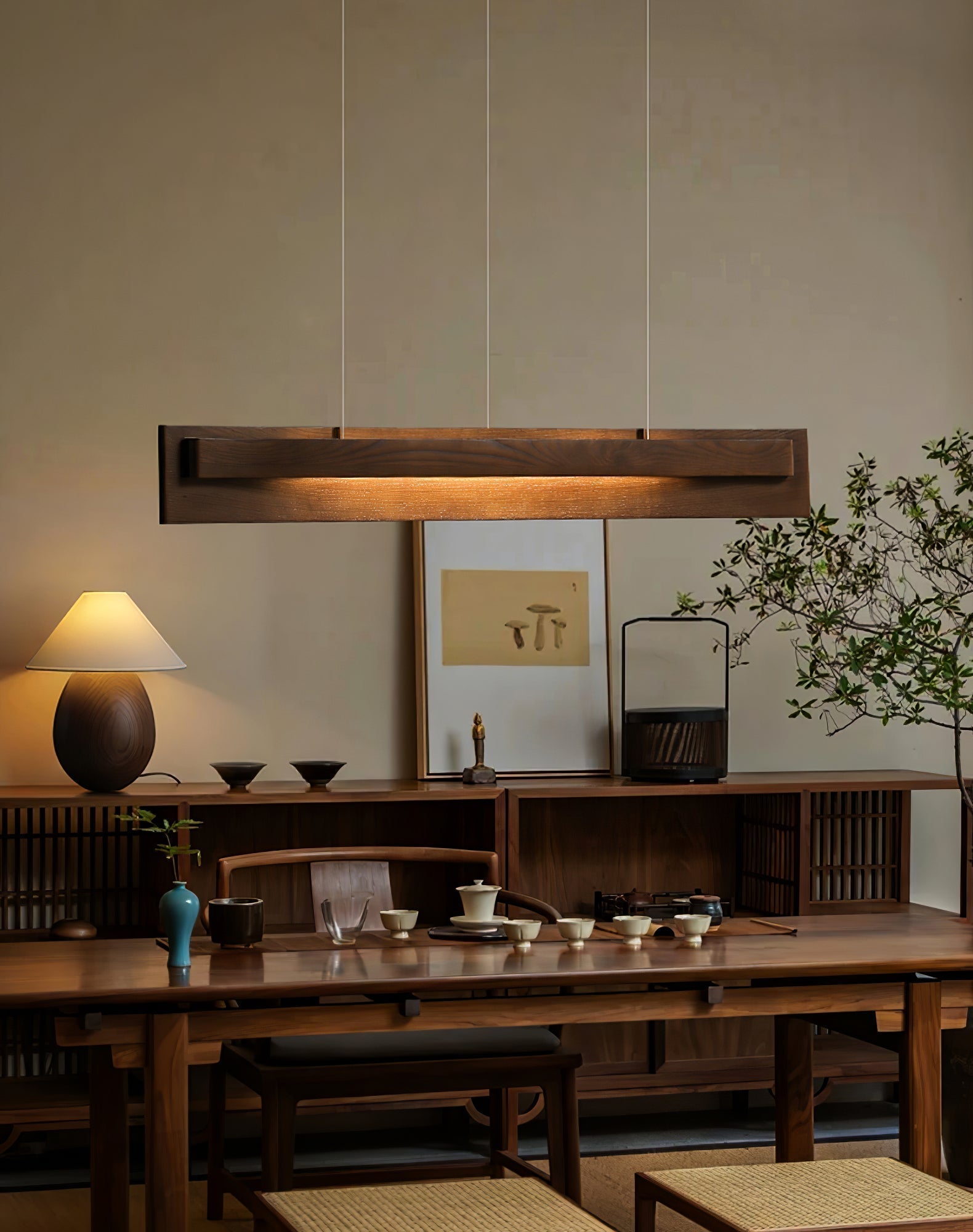 Zaraeyra Minimalist Wood Pendant Light - Letslighting