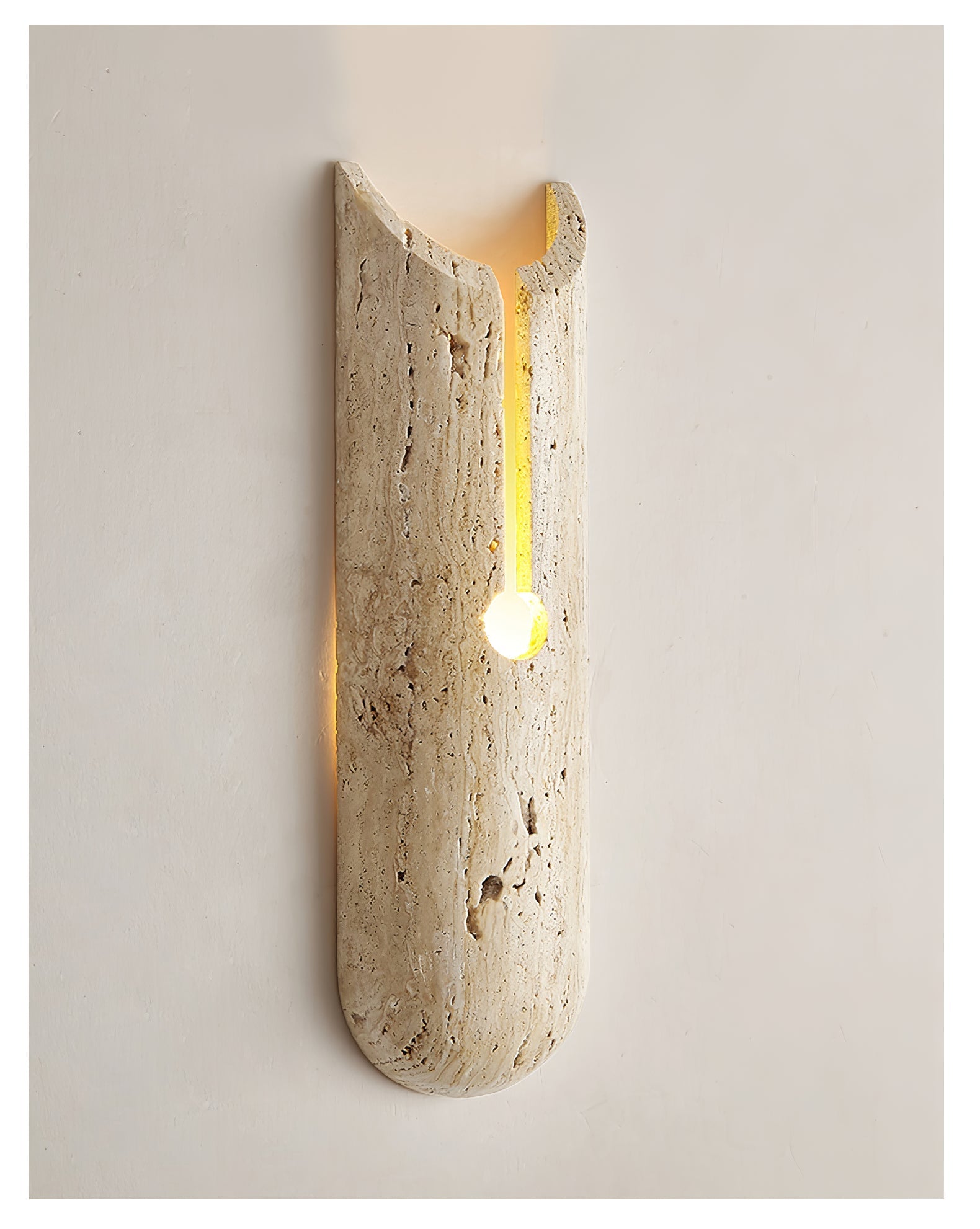 Elraeila Rustic Travertine Wall Light - Letslighting
