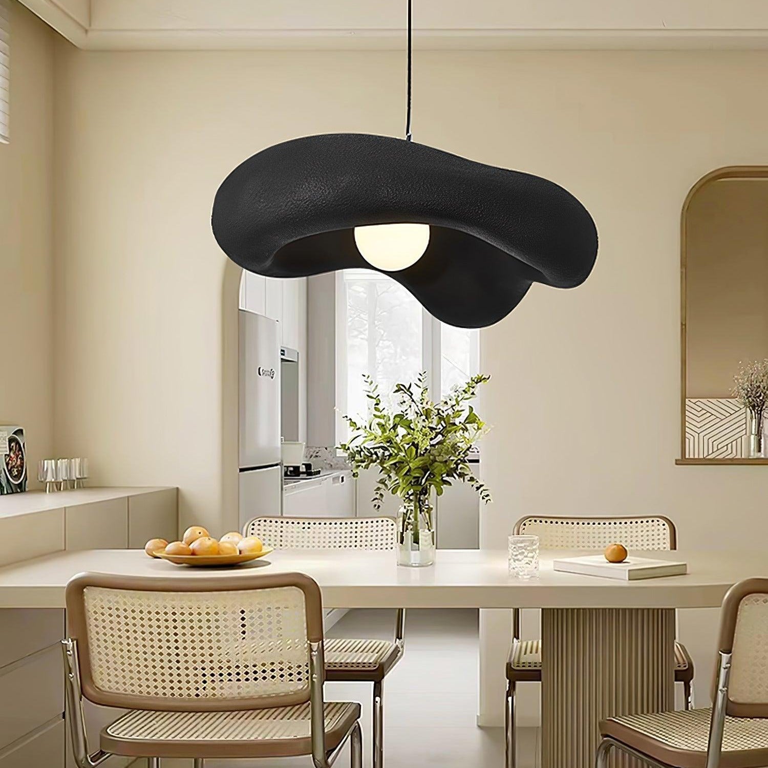Avi Lámpara Colgante para Sala de Estar Estilo Wabi Sabi Natural
