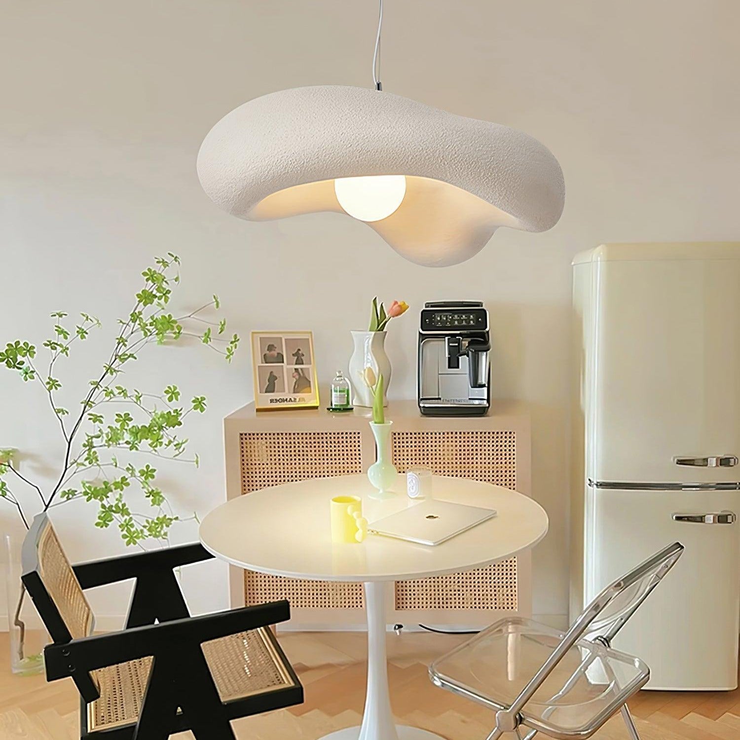 Avi Lámpara Colgante para Sala de Estar Estilo Wabi Sabi Natural