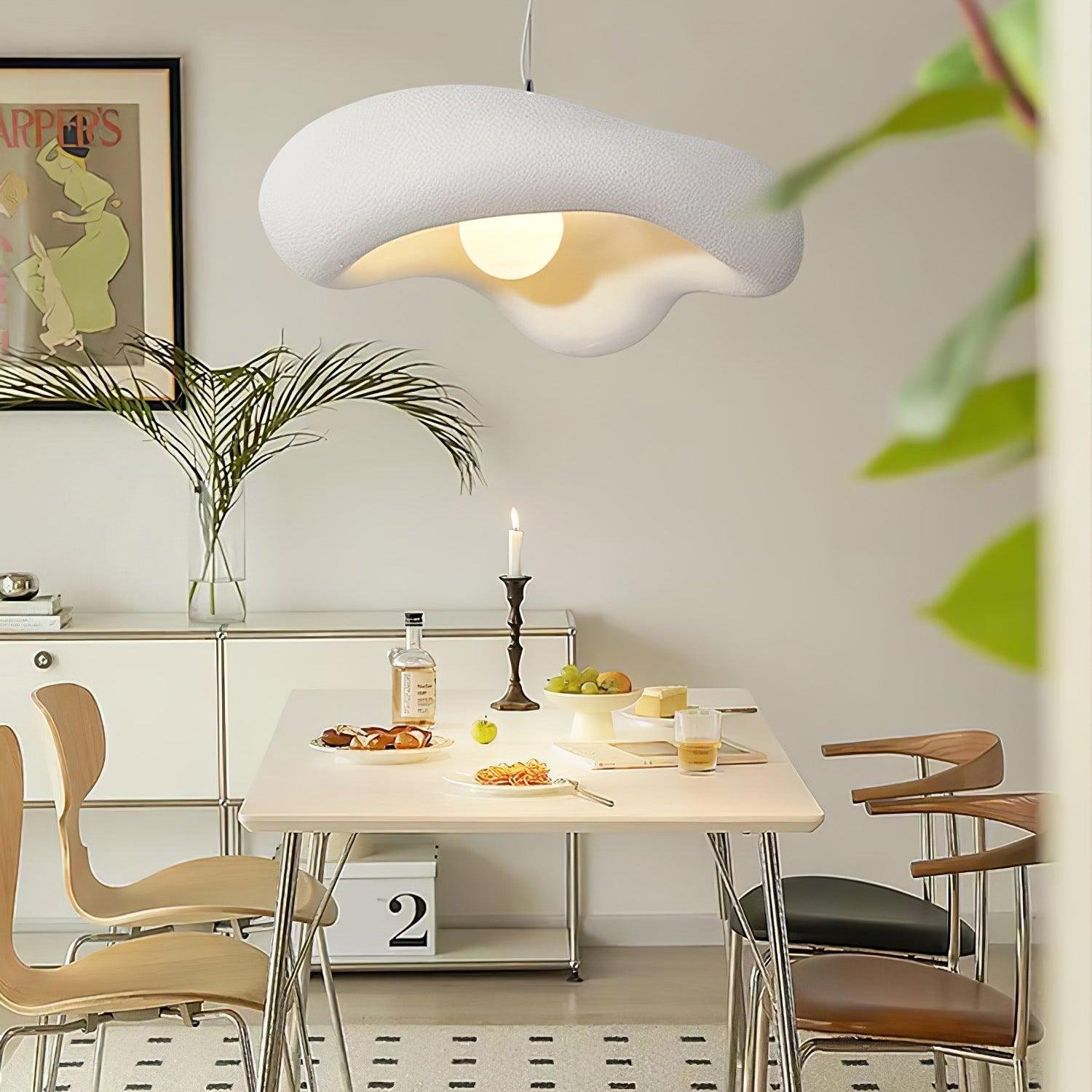 Avi Lámpara Colgante para Sala de Estar Estilo Wabi Sabi Natural
