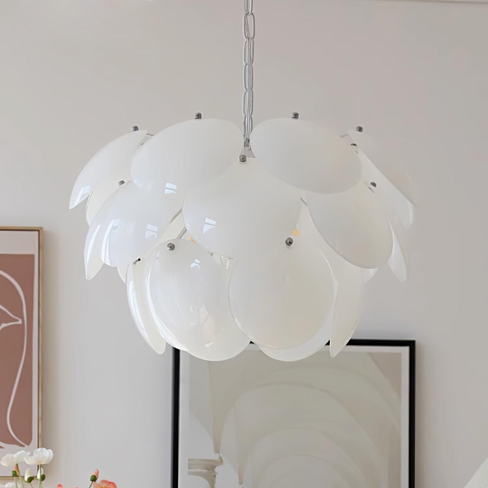 Sophia Minimalist Glass Chandelier - Letslighting