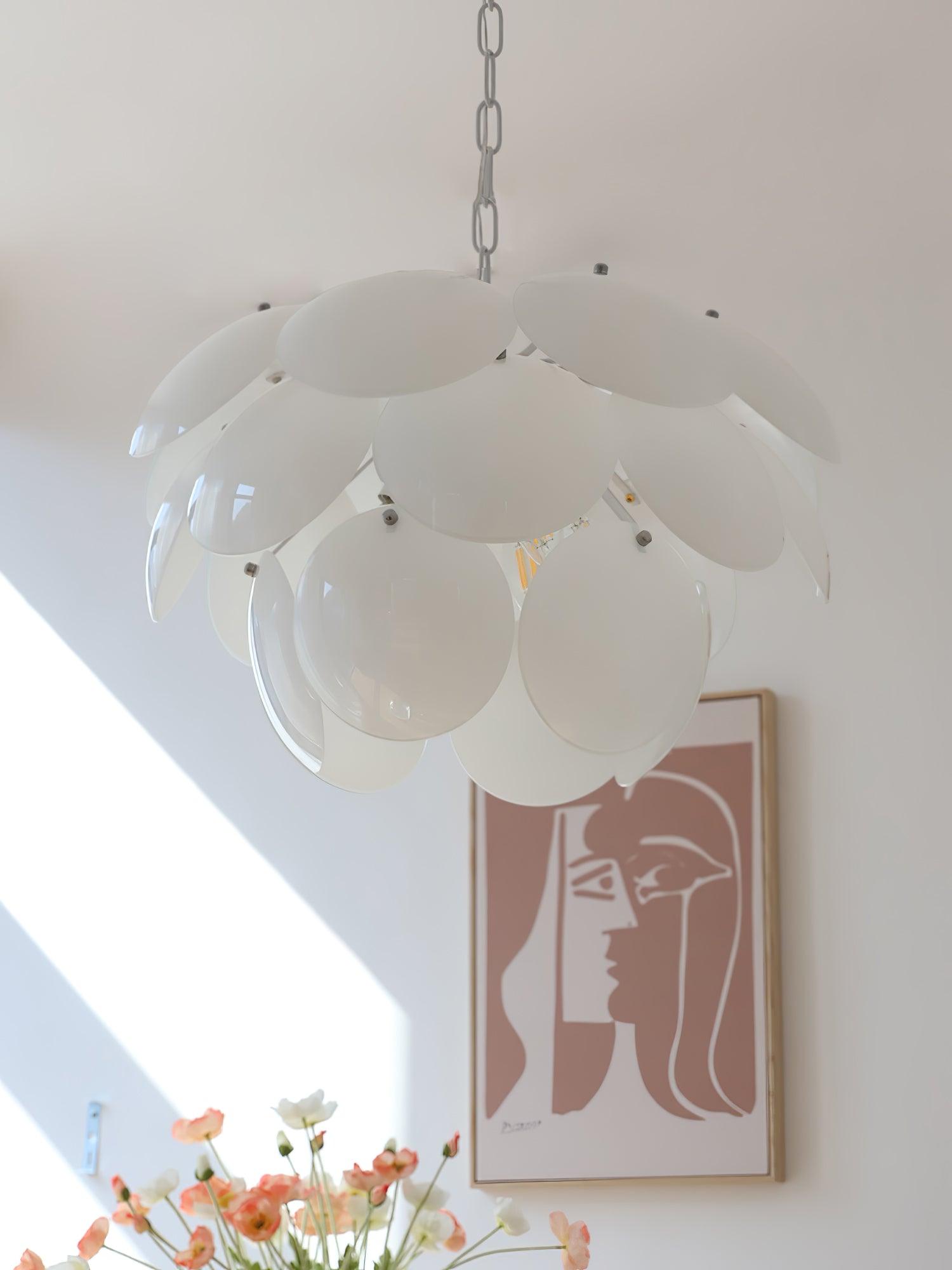 Sophia Minimalist Glass Chandelier - Letslighting