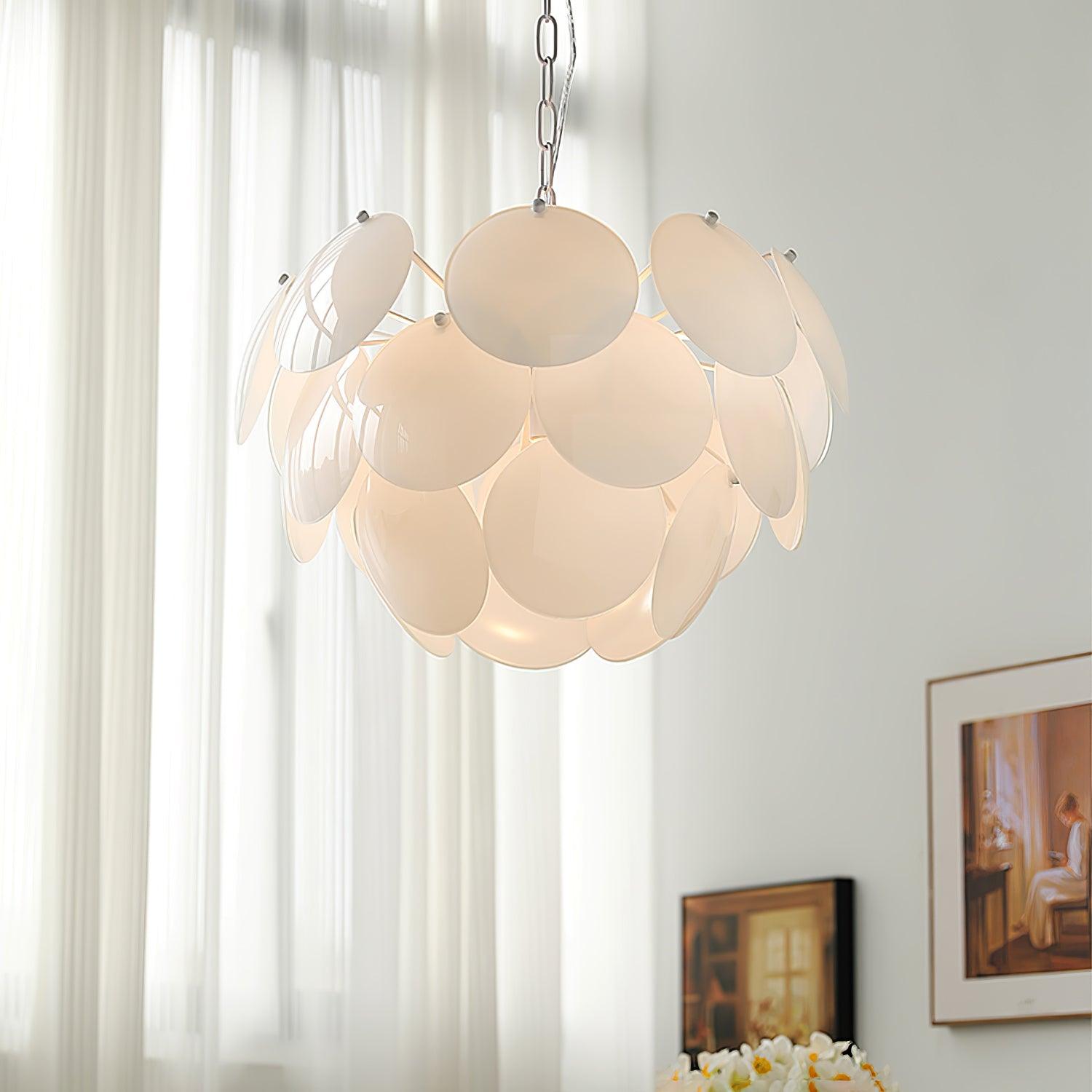 Sophia Minimalist Glass Chandelier - Letslighting