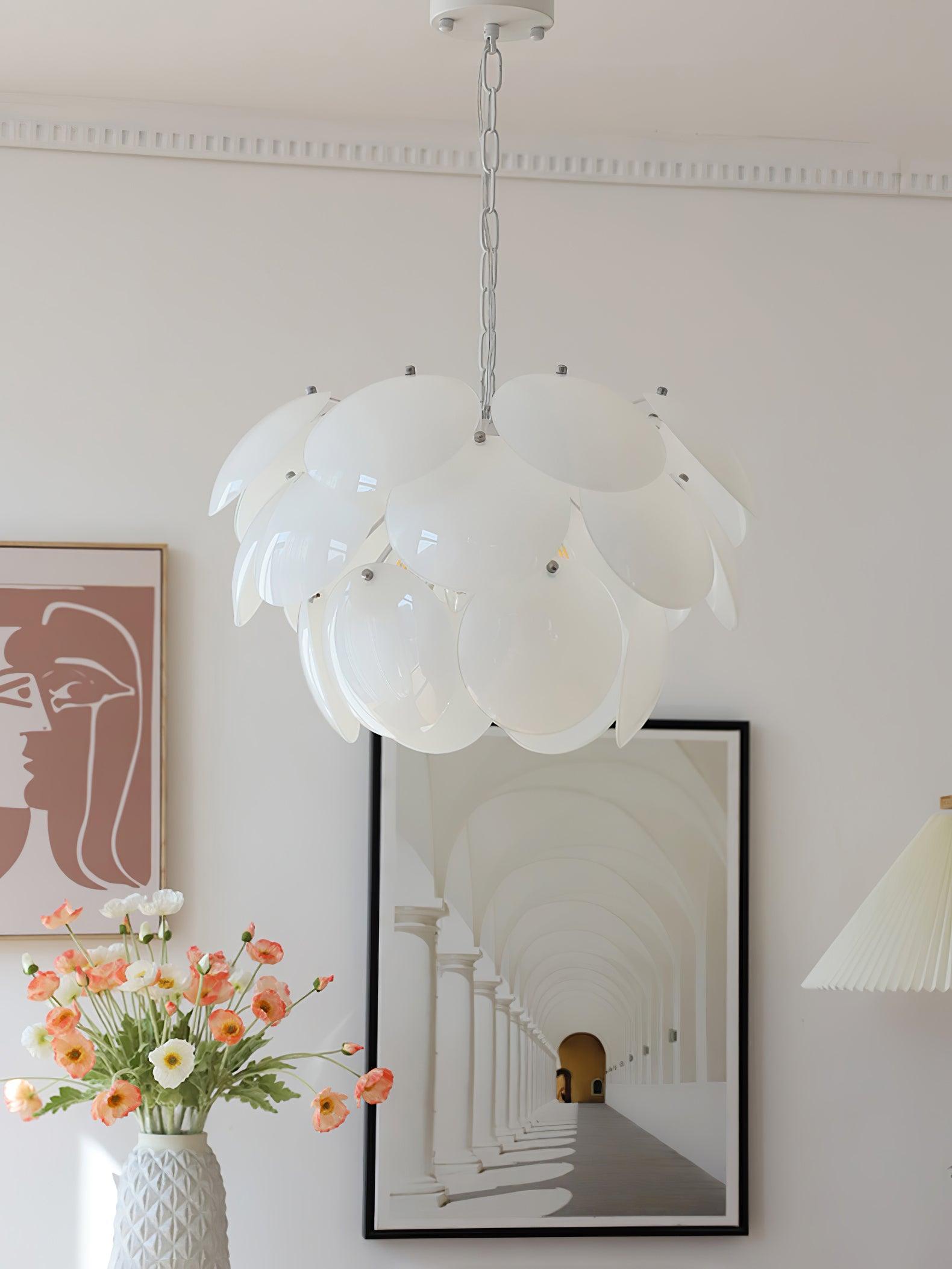 Sophia Minimalist Glass Chandelier - Letslighting