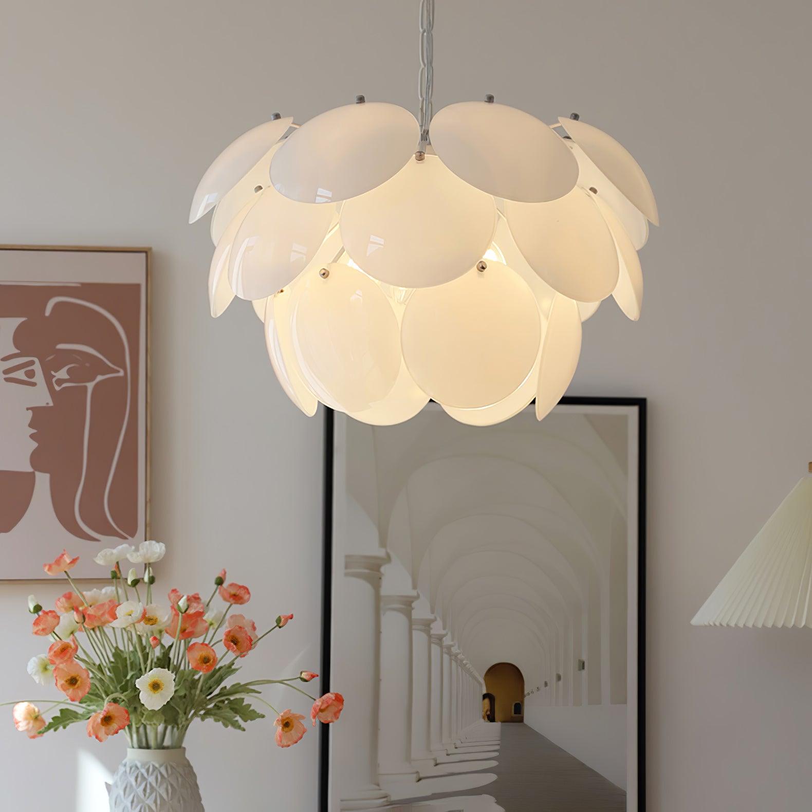 Sophia Minimalist Glass Chandelier - Letslighting