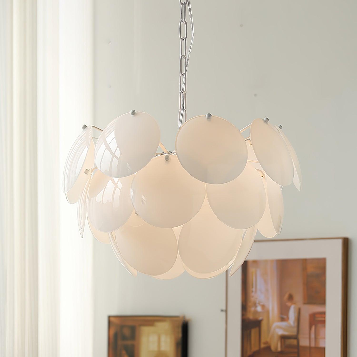Sophia Minimalist Glass Chandelier - Letslighting