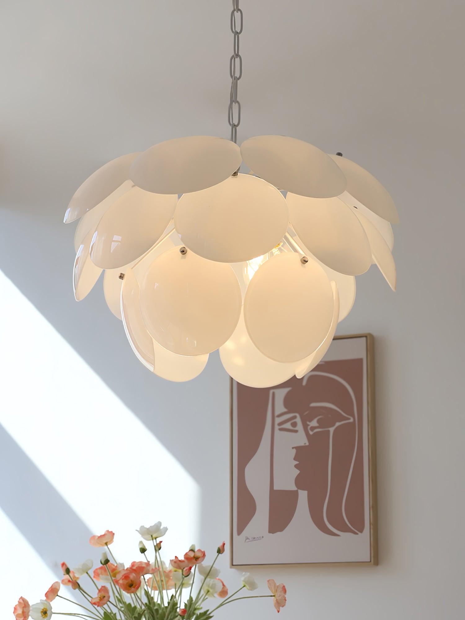 Sophia Minimalist Glass Chandelier - Letslighting