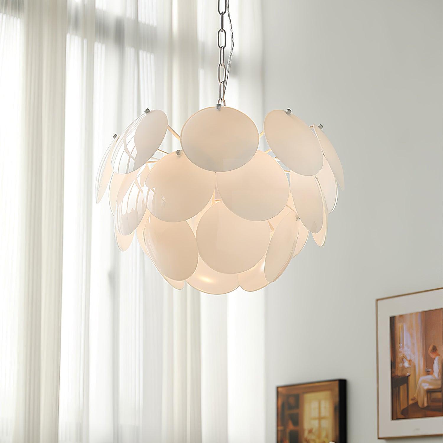Sophia Minimalist Glass Chandelier - Letslighting