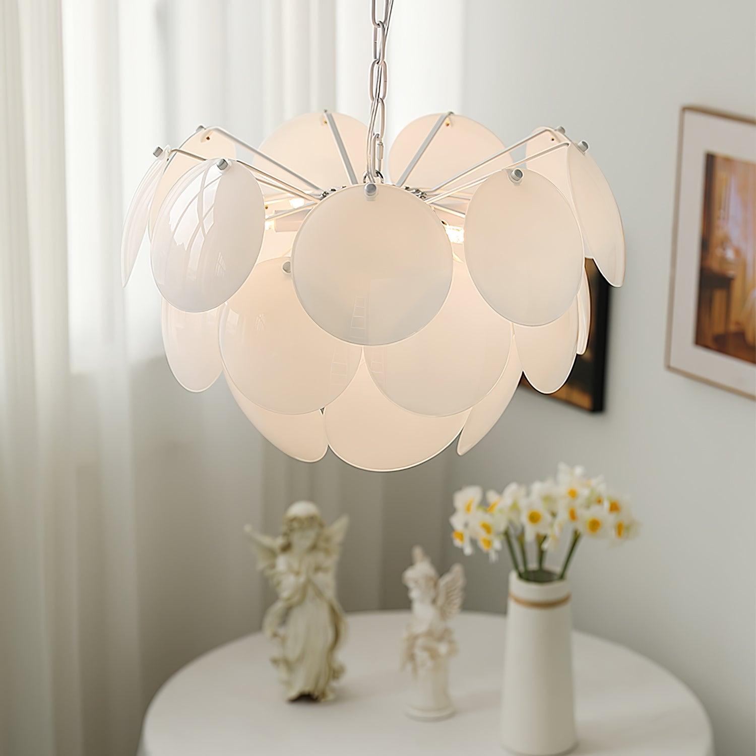 Sophia Minimalist Glass Chandelier - Letslighting