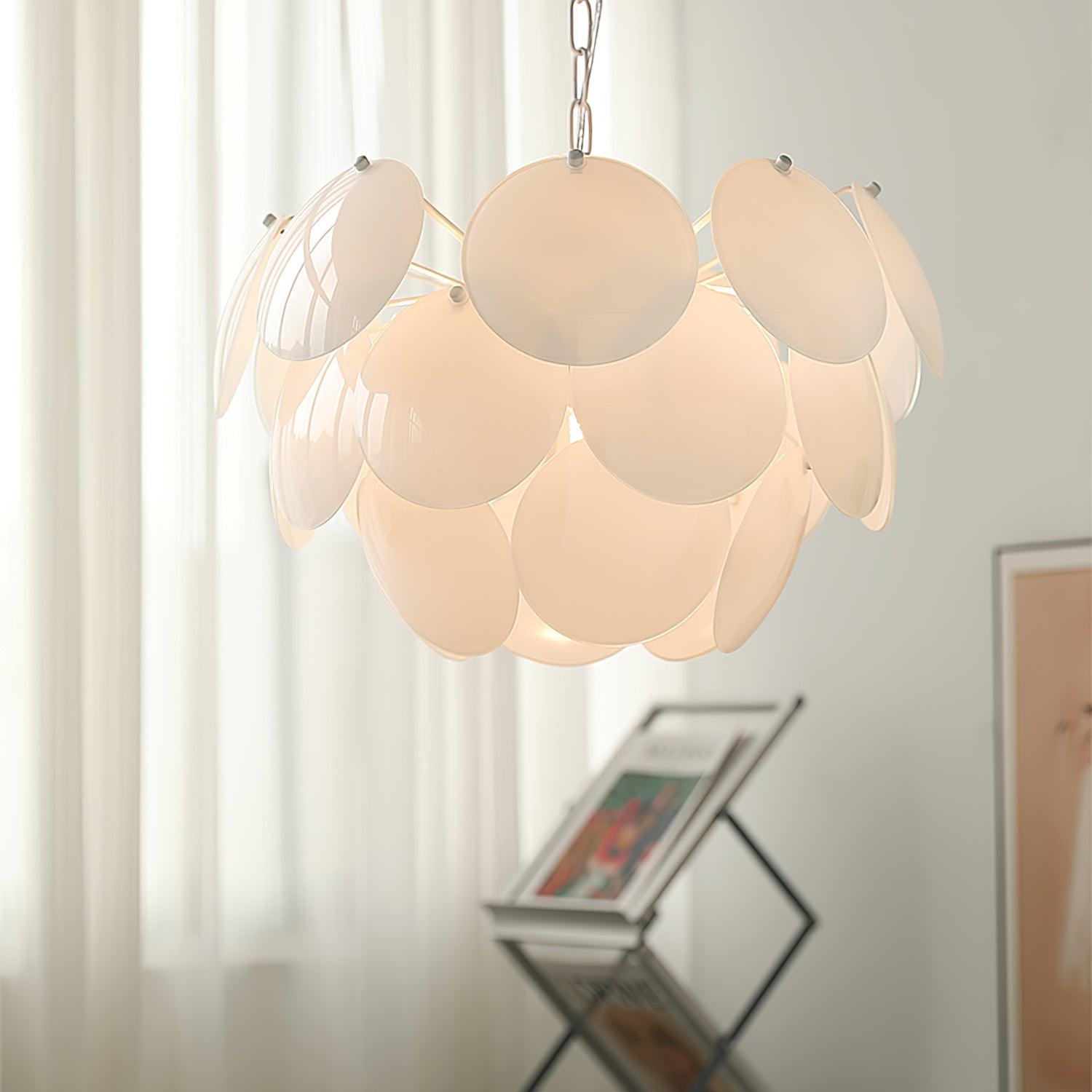 Sophia Minimalist Glass Chandelier - Letslighting