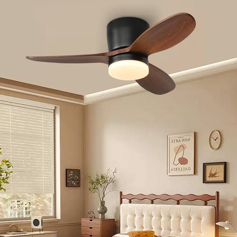 Diagrama que ilustra las dimensiones del Ventilador de Techo Milo Petal