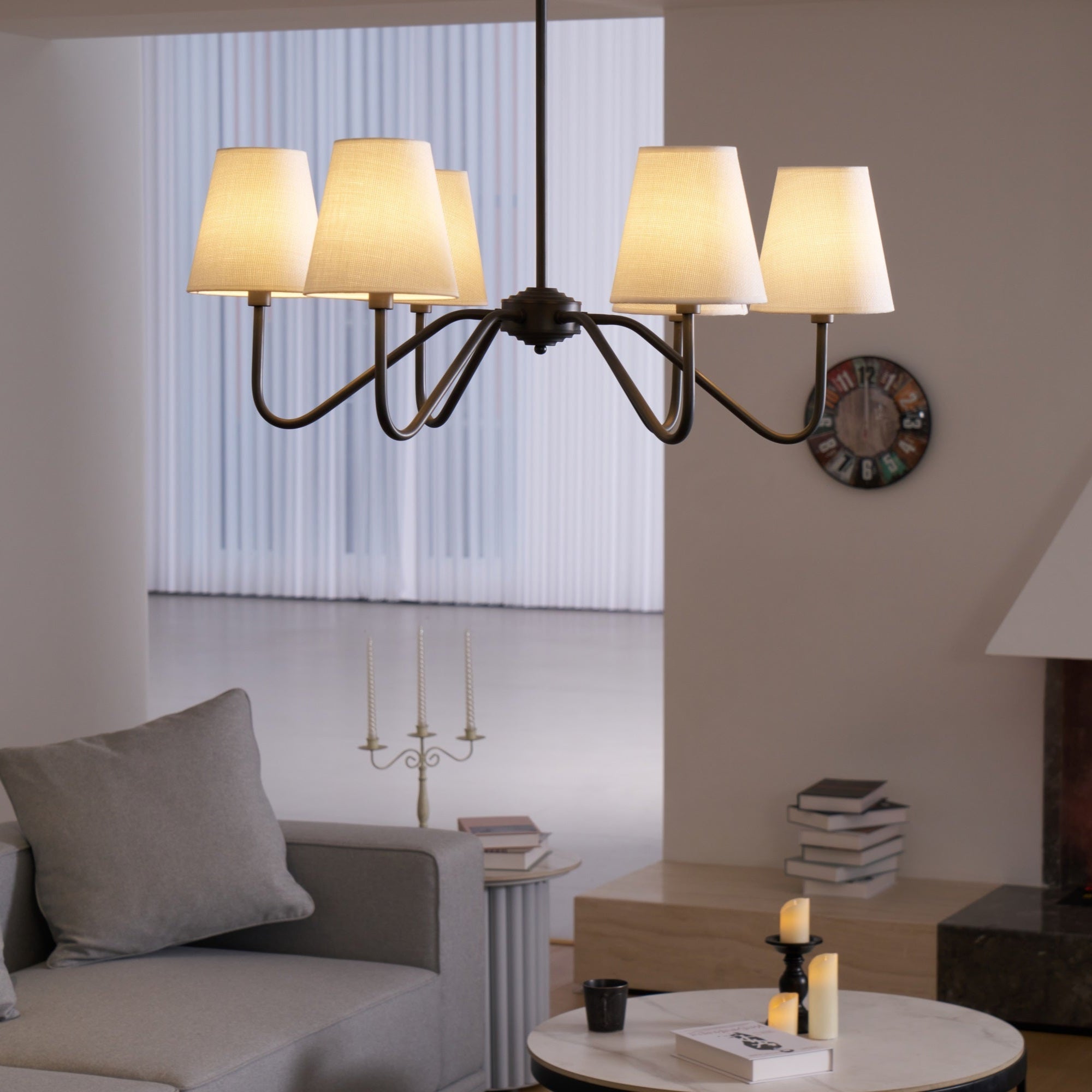 Lumos Black Chandelier - Letslighting
