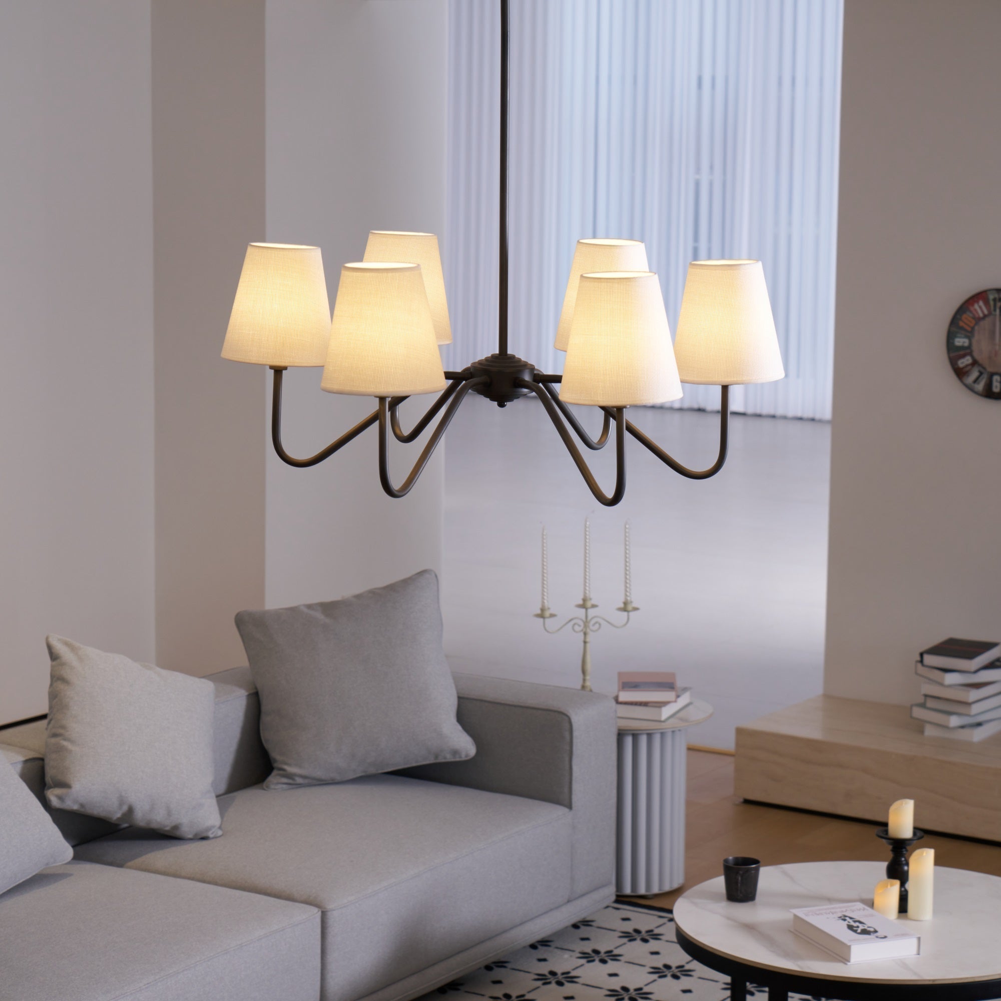 Lumos Black Chandelier - Letslighting