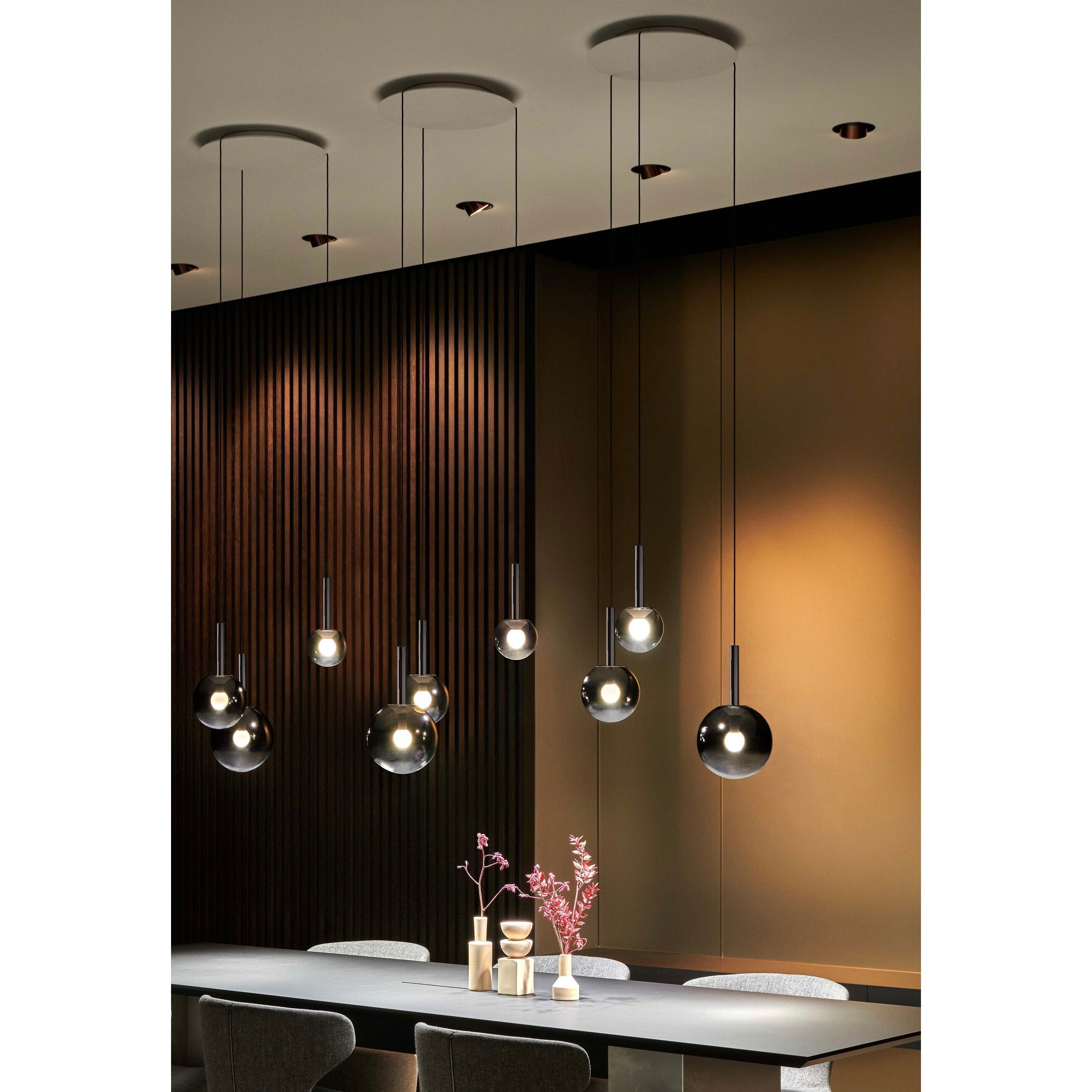 Vetheel Traditional Cloud Metal Glass Pendant Lamp - Lamp Copper