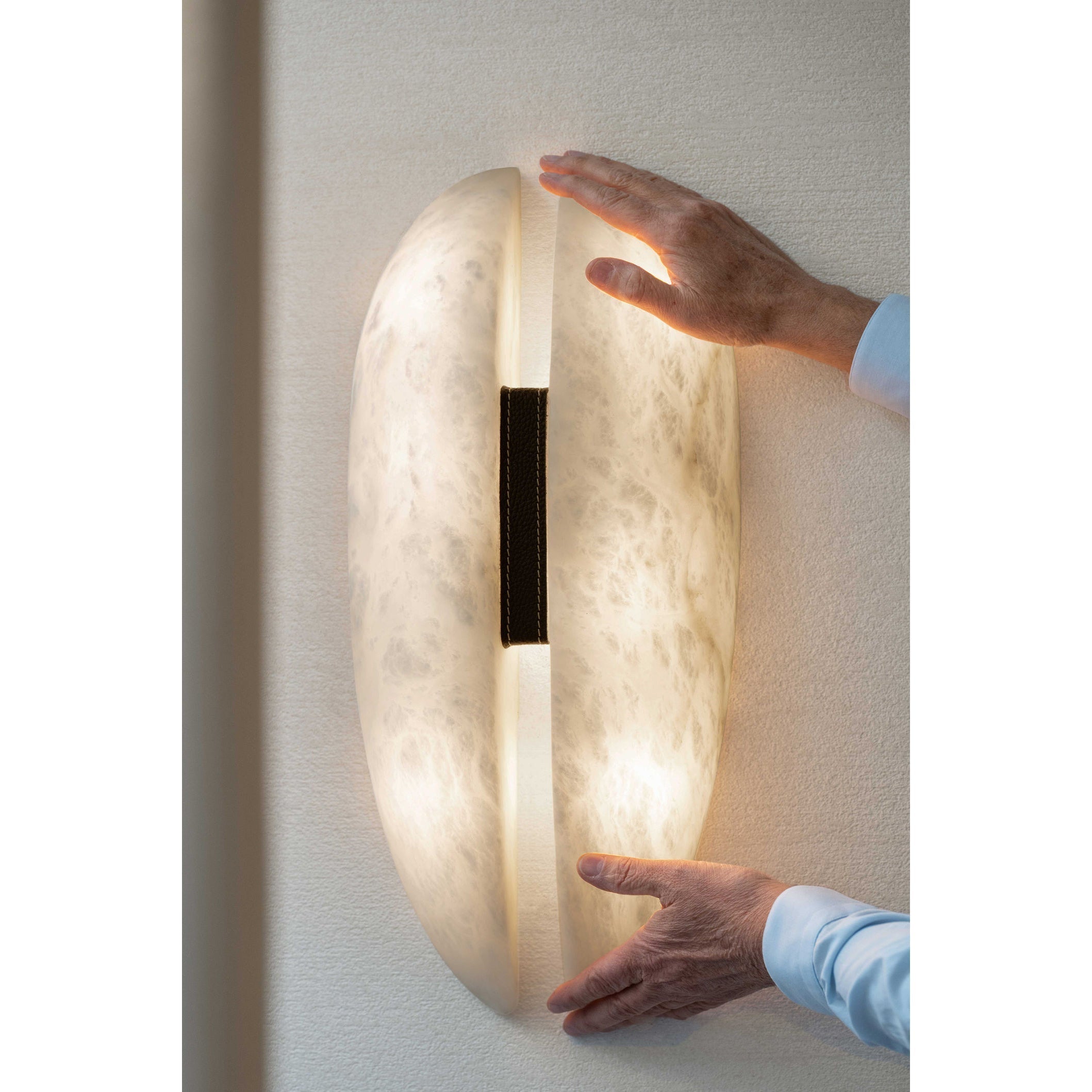 Lysilarae Premium Nordic Brass Alabaster Wall Lamp - Lamp Copper
