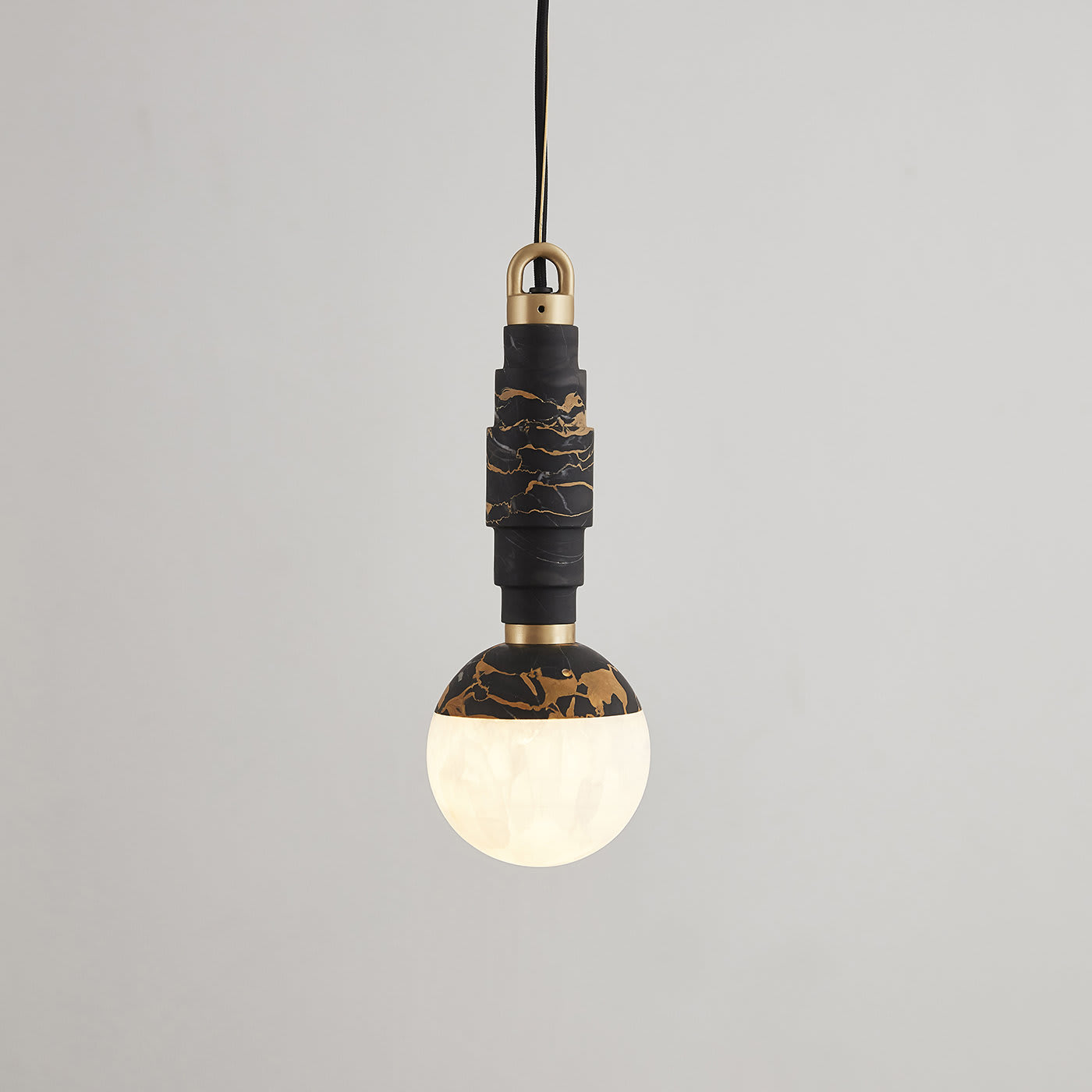 Vevinir Modern Minimalist Marble Alabaster Pendant Lamp - Lamp Copper