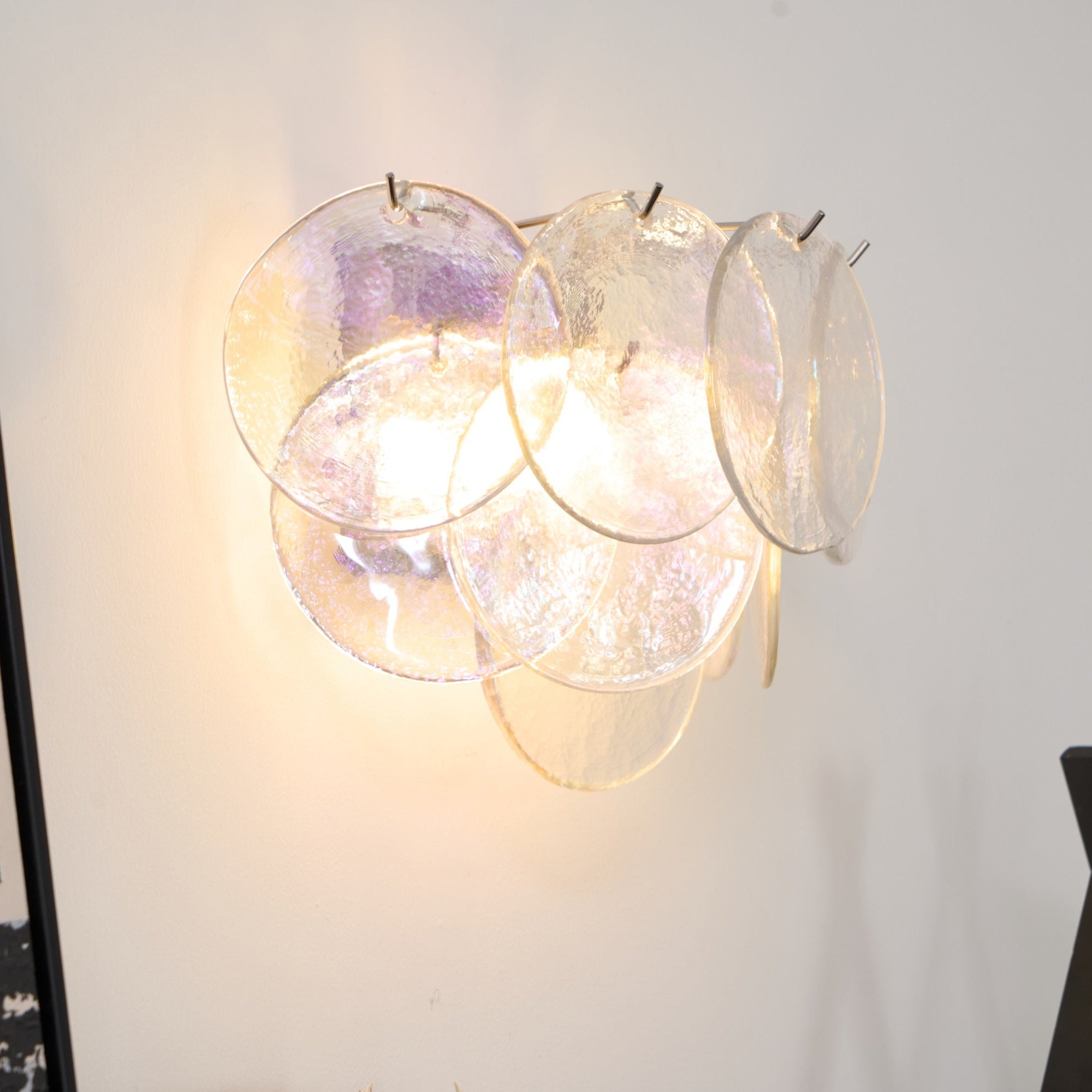 Aurora Wall Lamp Murano Glass Disc Artistic - Letslighting