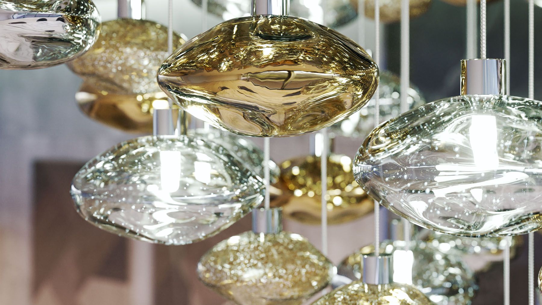 Elmarel Flowing Crystal Dining Chandelier - Letslighting
