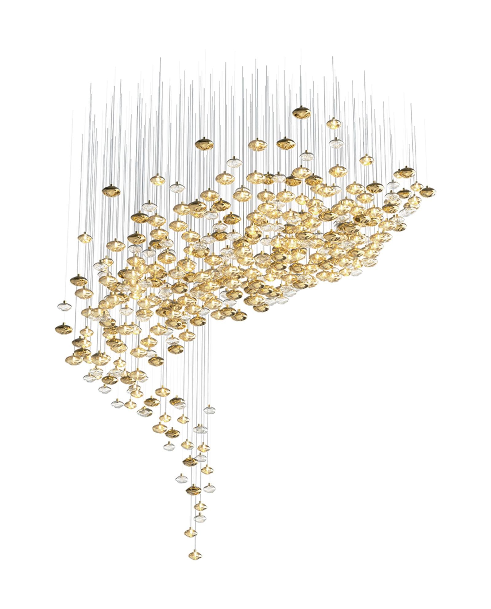 Elmarel Flowing Crystal Dining Chandelier - Letslighting