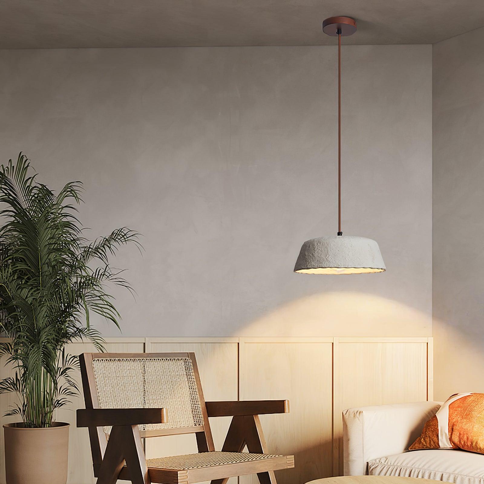 Stone Contemporary Wood Pendant Lamp - Letslighting