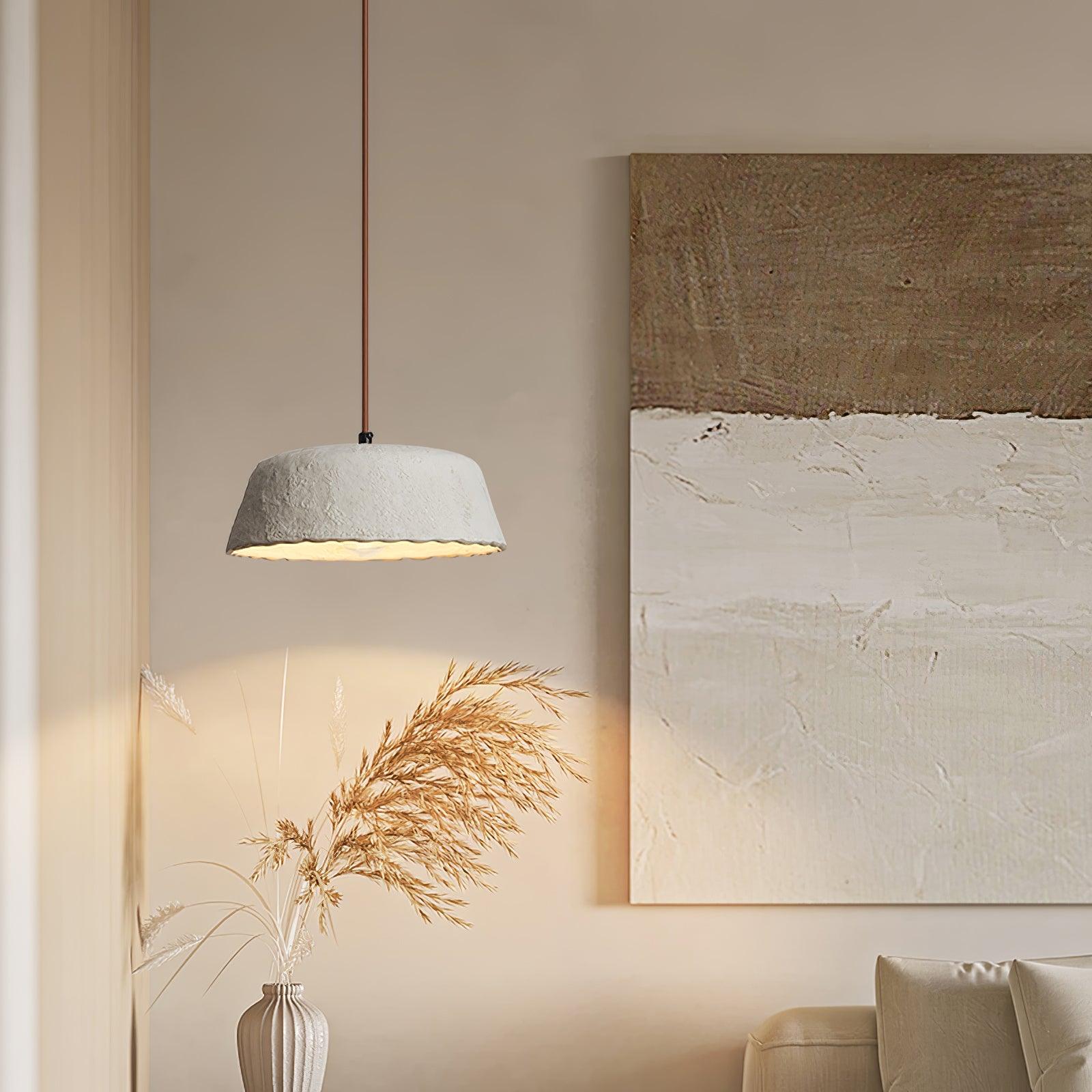 Stone Contemporary Wood Pendant Lamp - Letslighting