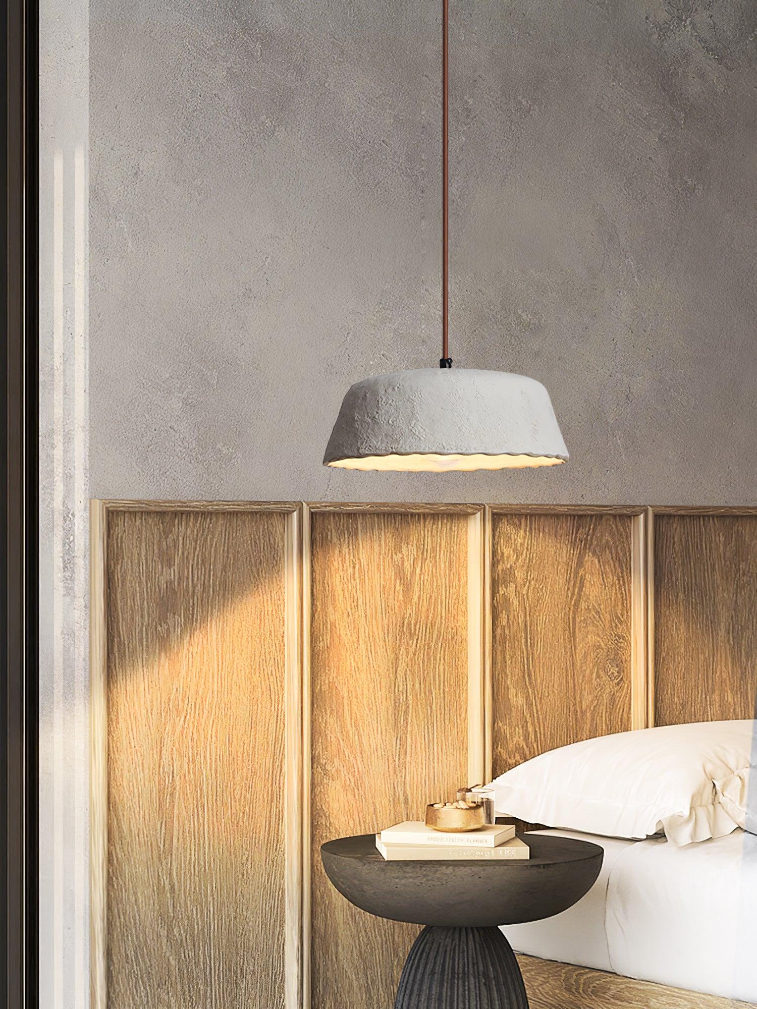 Stone Contemporary Wood Pendant Lamp - Letslighting