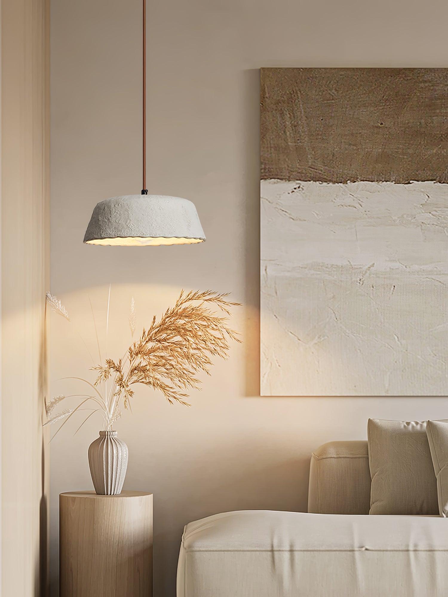 Stone Contemporary Wood Pendant Lamp - Letslighting