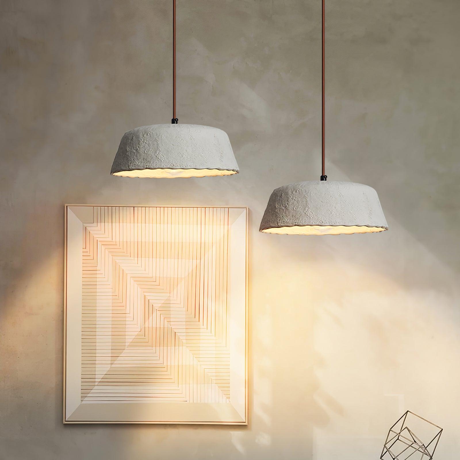 Stone Contemporary Wood Pendant Lamp - Letslighting