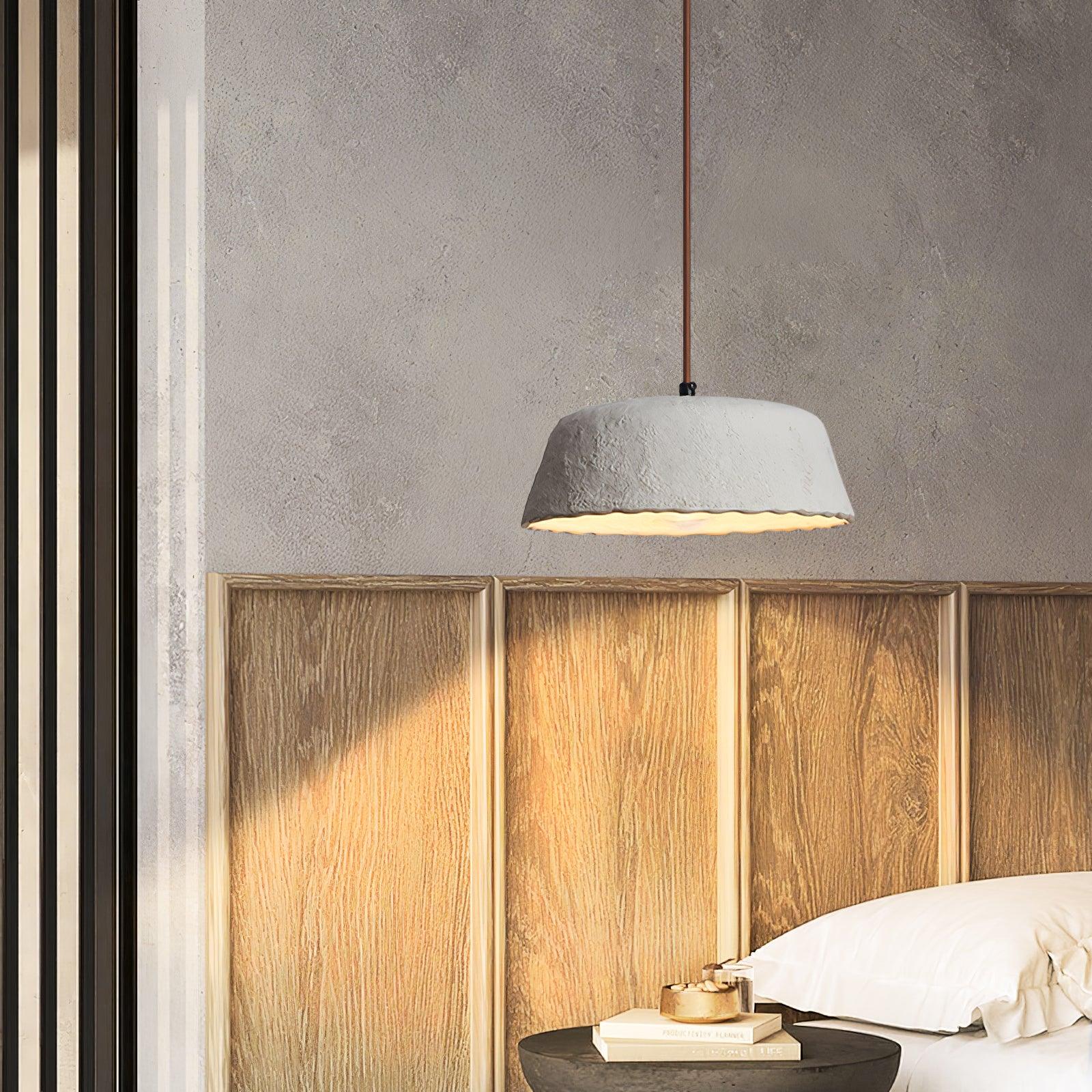 Stone Contemporary Wood Pendant Lamp - Letslighting