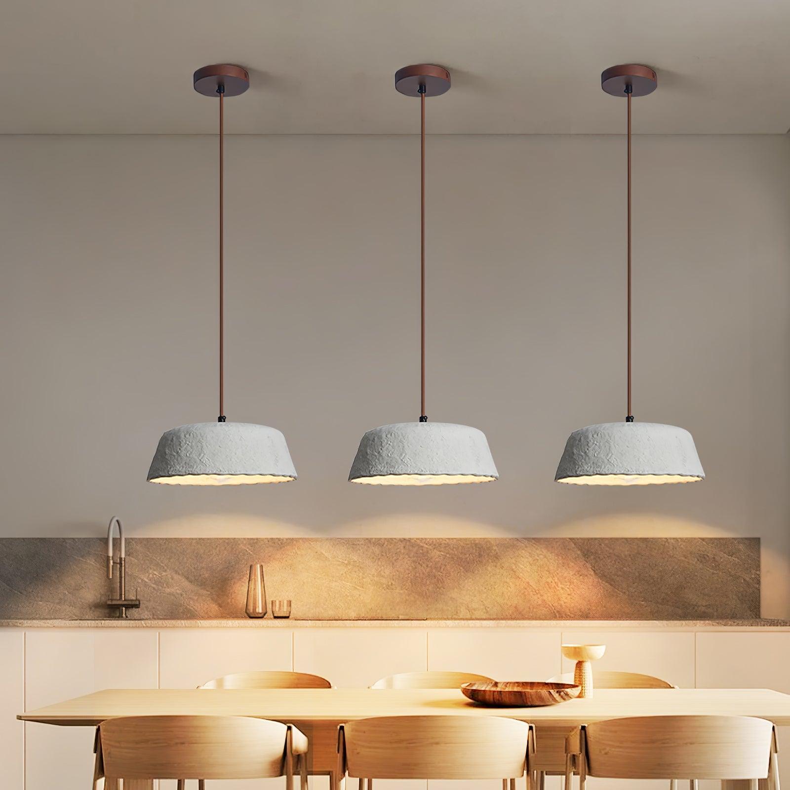 Stone Contemporary Wood Pendant Lamp - Letslighting